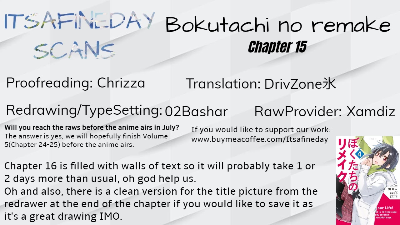 Remake Our Life! Chapter 15 page 1 - Chapter 15