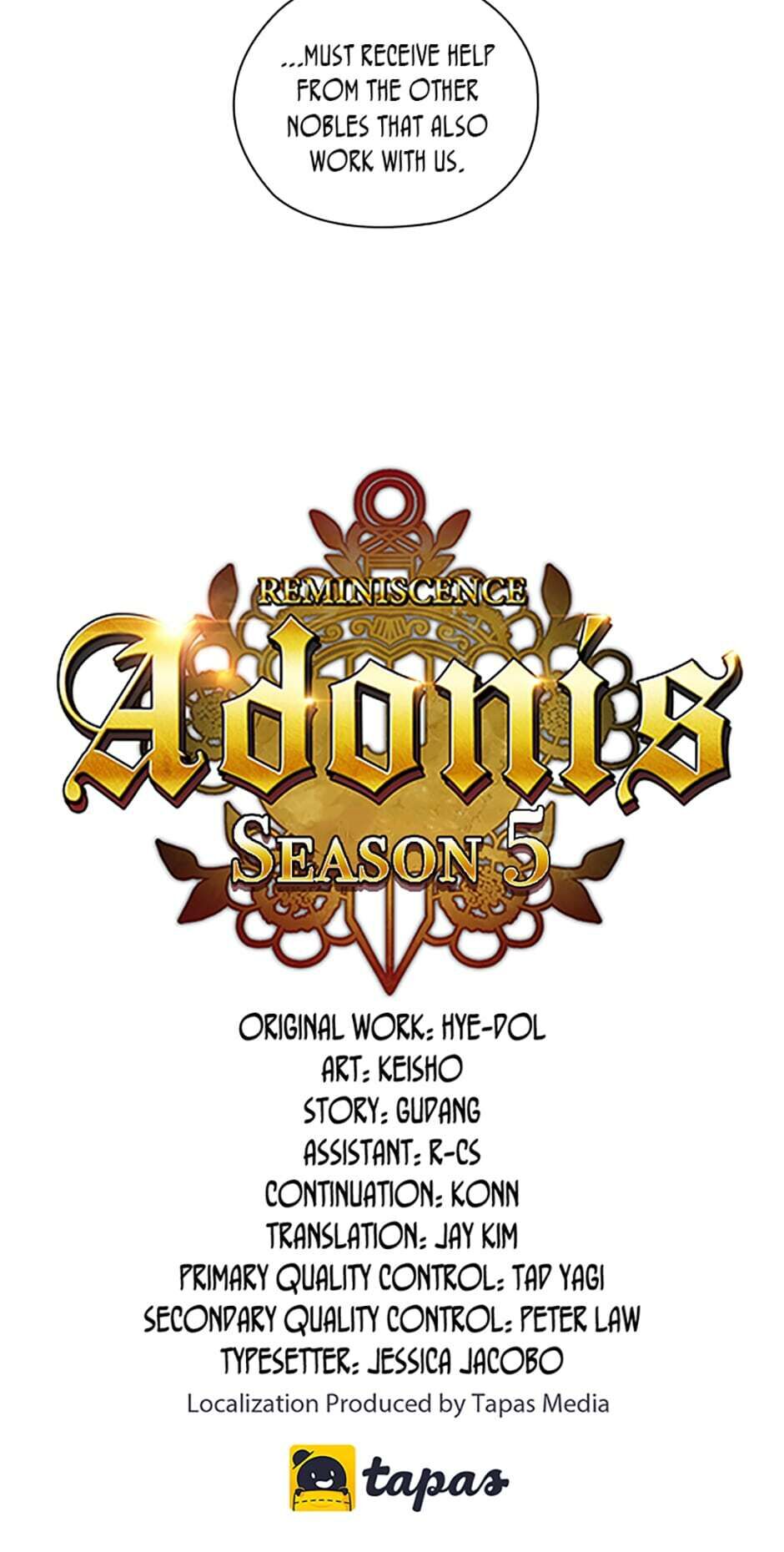 Reminiscence Adonis Chapter 186 page 64 - Chapter 186: The One We Adore