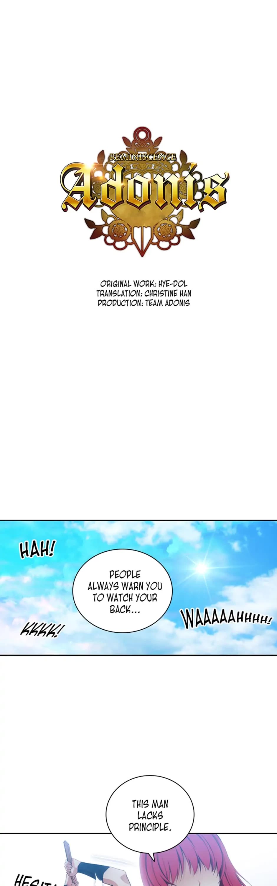 Reminiscence Adonis Chapter 25 page 1 - Chapter 25: The Final Assessment: Fixed