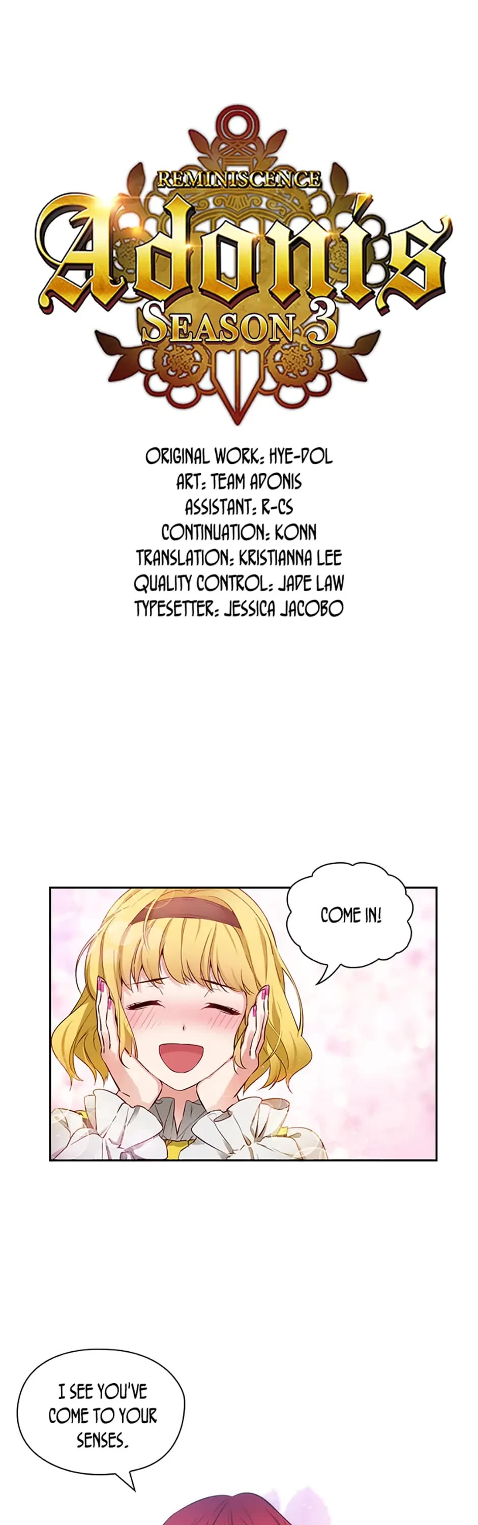 Reminiscence Adonis Chapter 53 page 1 - Chapter 53: My Golden Demon: Fixed