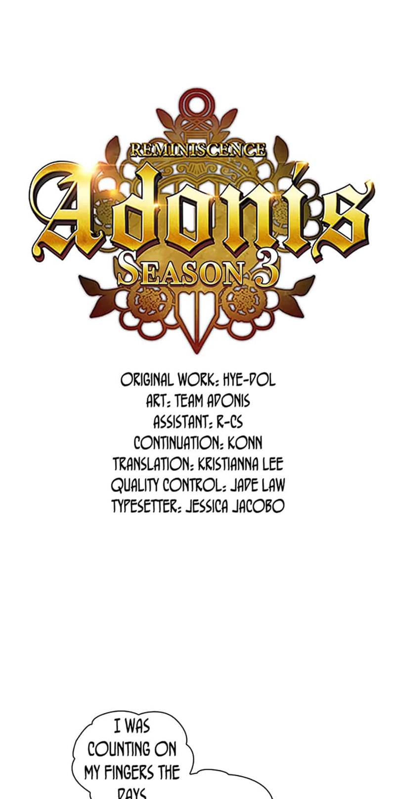 Reminiscence Adonis Chapter 54 page 1 - Chapter 54: Earth Spirit