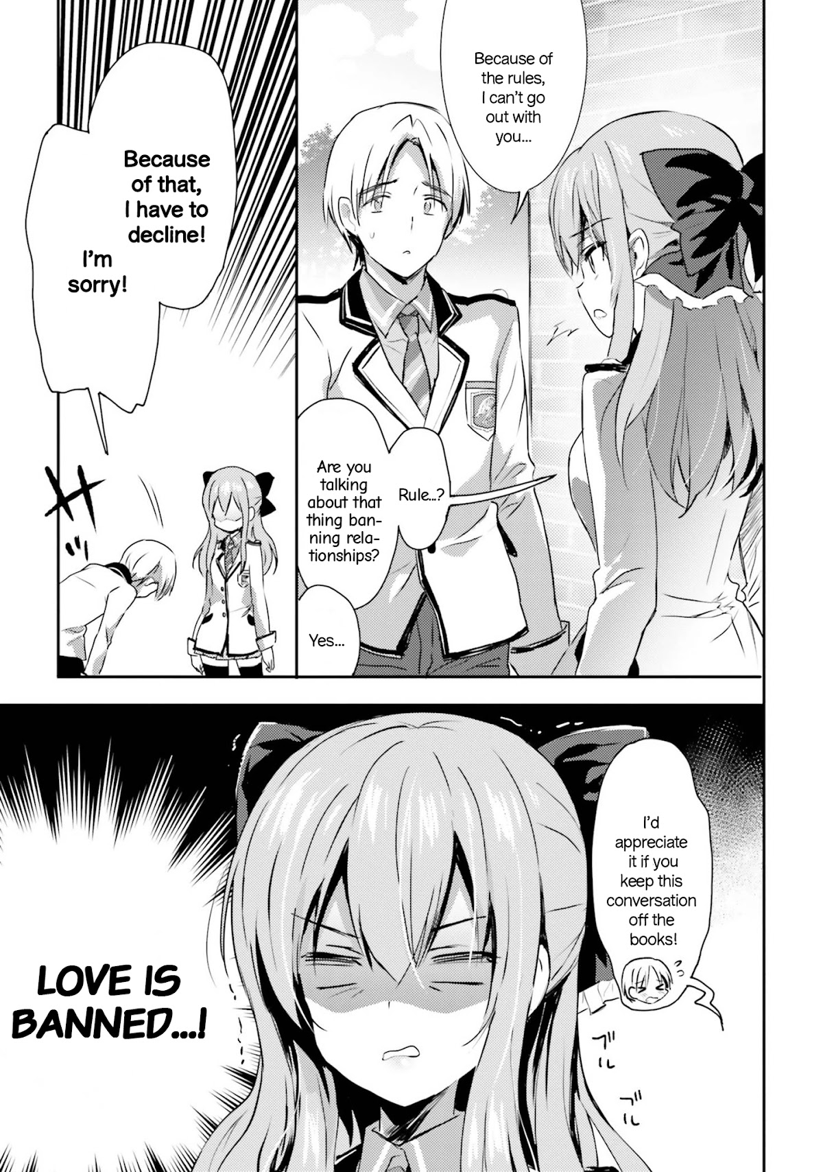 Renai Kinshi Gakuen Chapter 4 page 4 - Chapter 4: Objection of the rules
