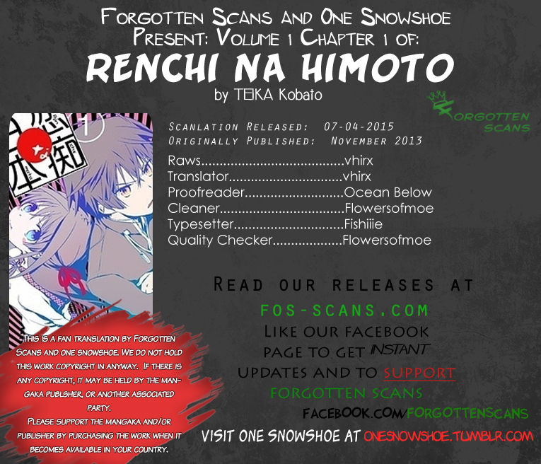 Renchi na Himoto Chapter 1 page 1 - Chapter 1 : Read Online