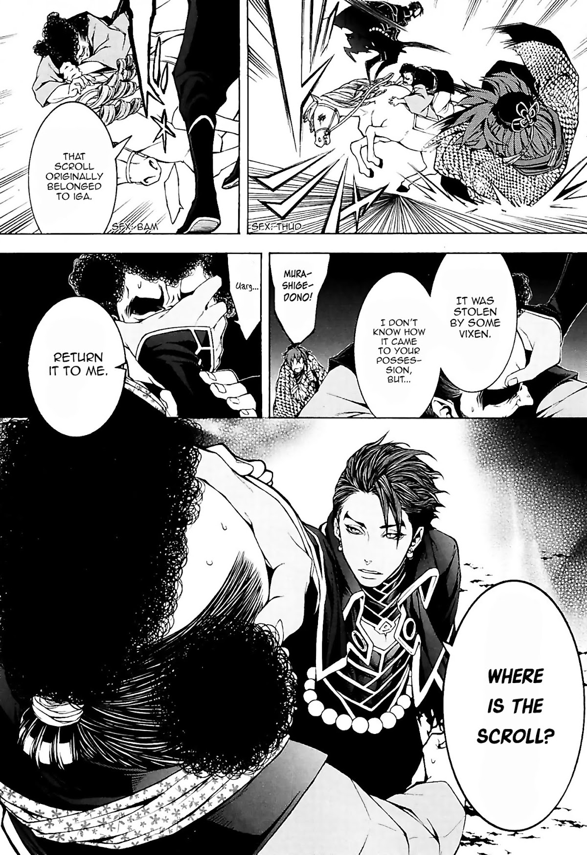 Rengoku ni Warau Chapter 21 page 34 - Chapter 21: Murashige, Rebellion Against the Demon King