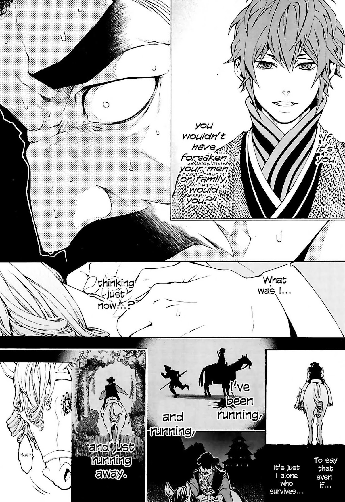 Rengoku ni Warau Chapter 22 page 12 - Chapter 22: The Warrior, Lapsing into Chaos in Settsu