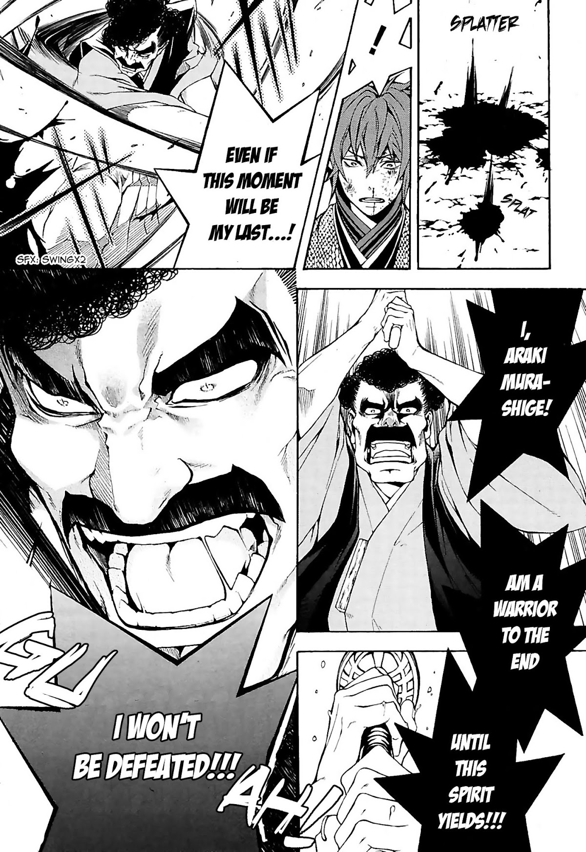 Rengoku ni Warau Chapter 22 page 27 - Chapter 22: The Warrior, Lapsing into Chaos in Settsu