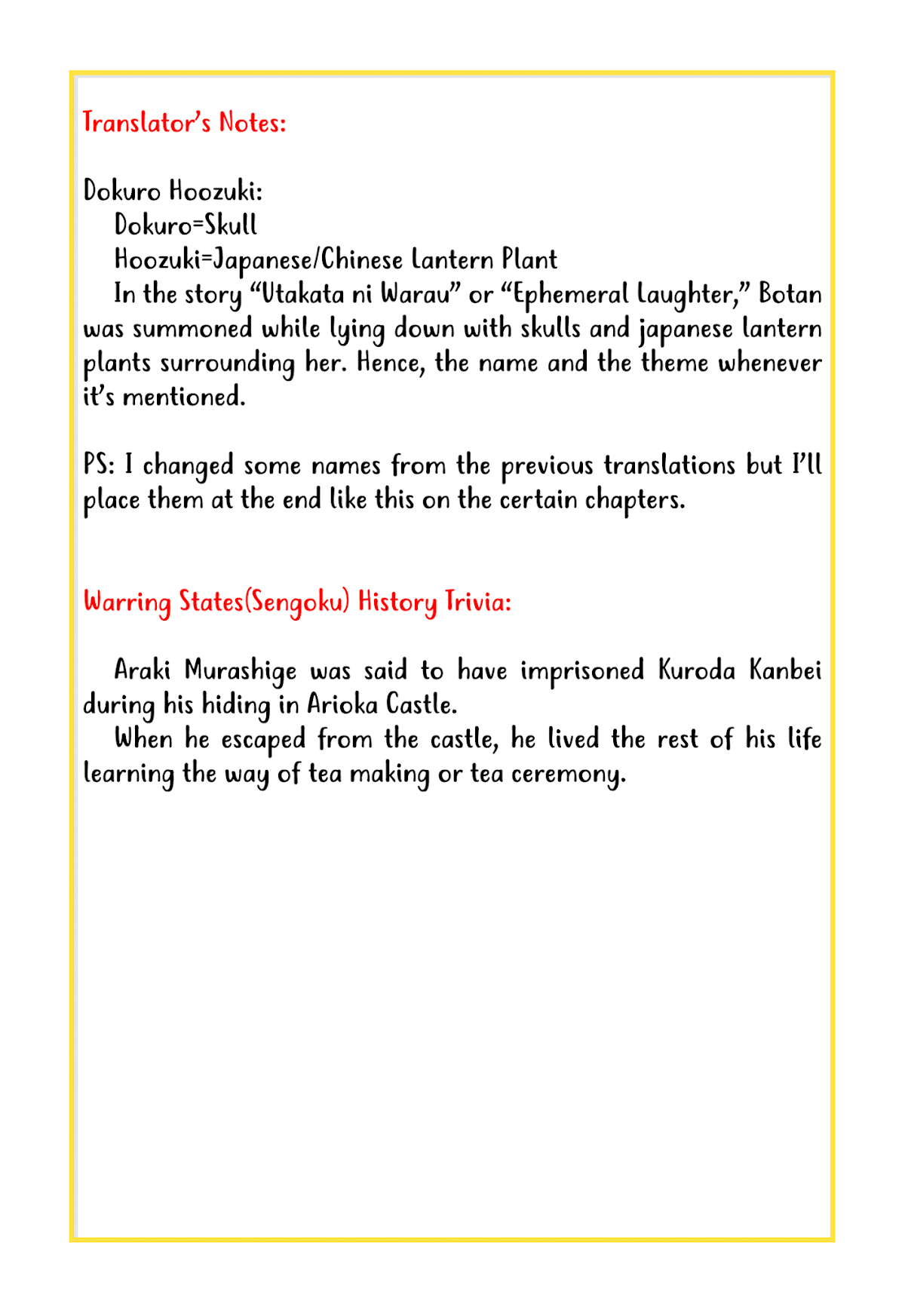 Rengoku ni Warau Chapter 22 page 48 - Chapter 22: The Warrior, Lapsing into Chaos in Settsu