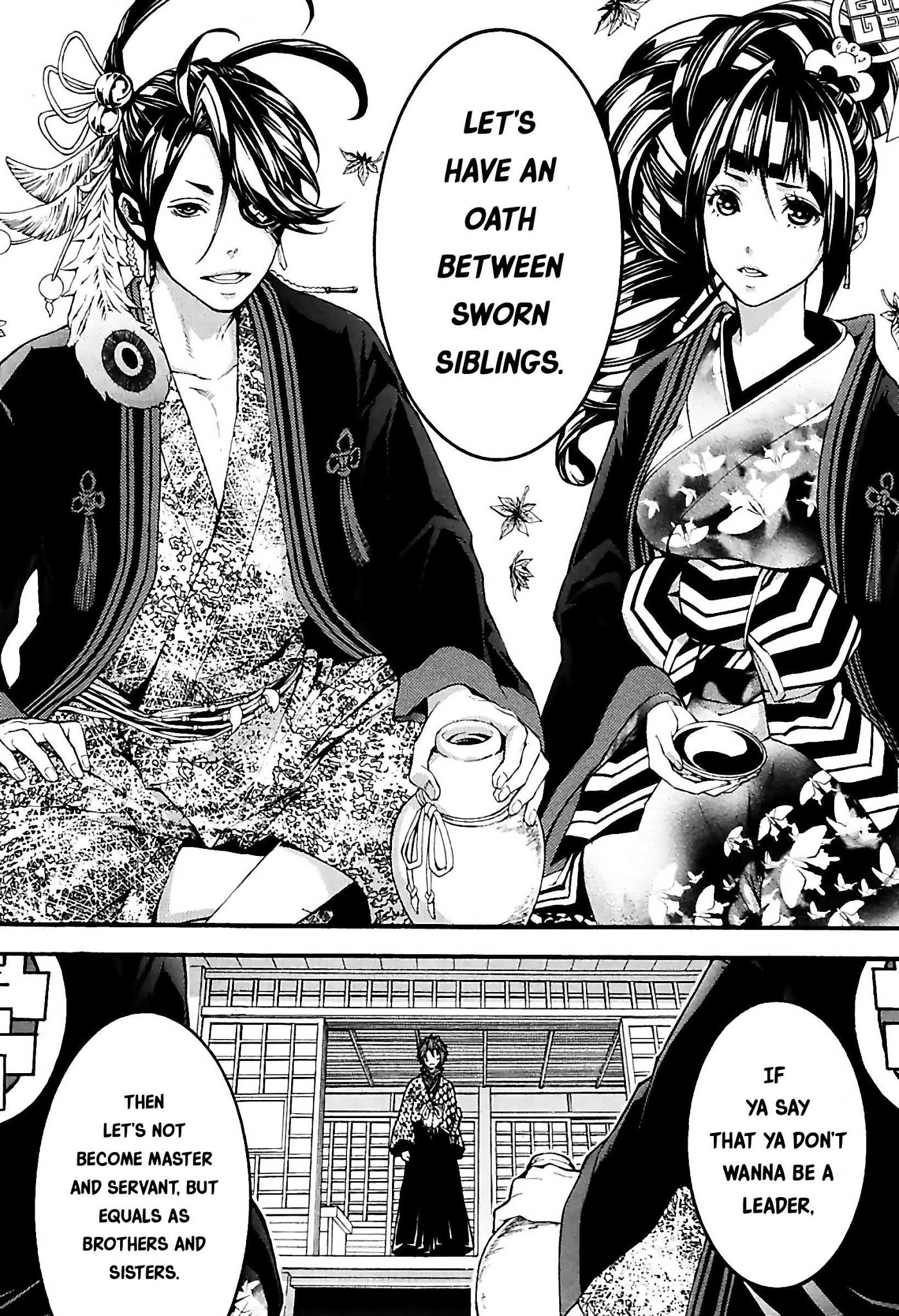 Rengoku ni Warau Chapter 28 page 22 - Chapter 28: The Sworn Siblings, Pledging Under the Autumn Leaves