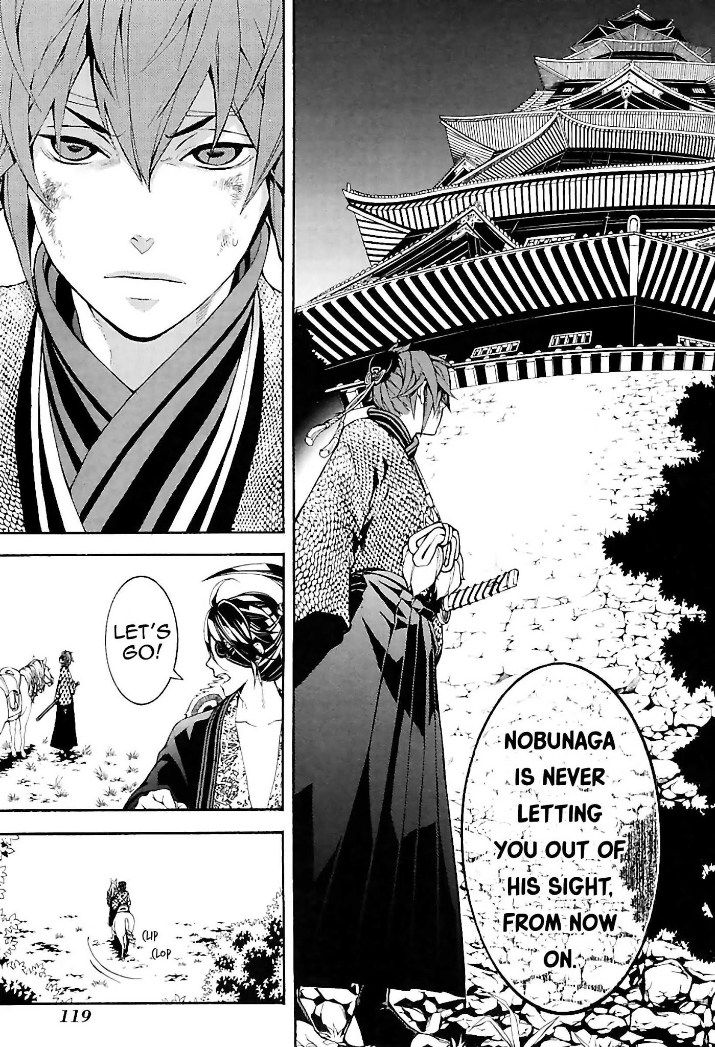 Rengoku ni Warau Chapter 30 page 15 - Chapter 30: The Young Tactician, Scheming Against the Blind Ninja