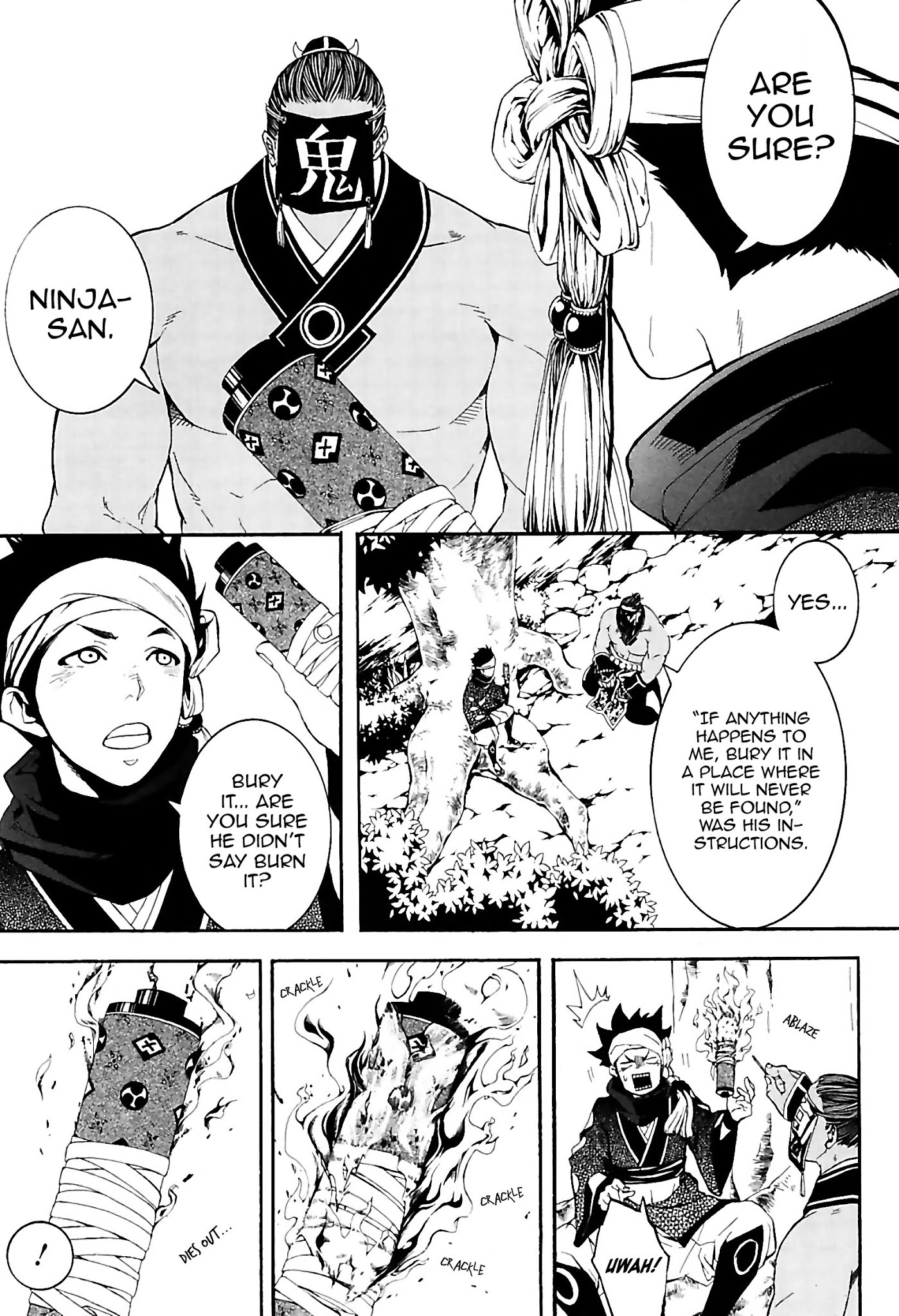 Rengoku ni Warau Chapter 30 page 21 - Chapter 30: The Young Tactician, Scheming Against the Blind Ninja