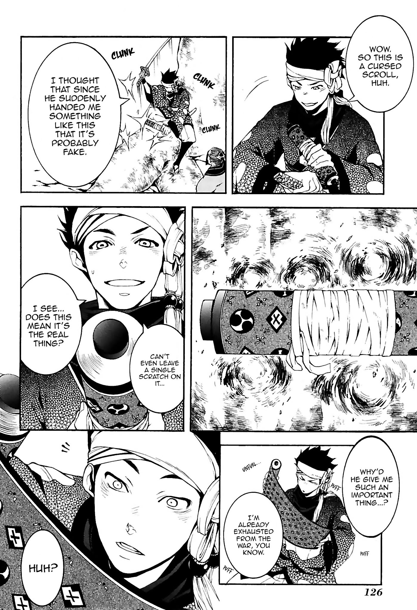 Rengoku ni Warau Chapter 30 page 22 - Chapter 30: The Young Tactician, Scheming Against the Blind Ninja