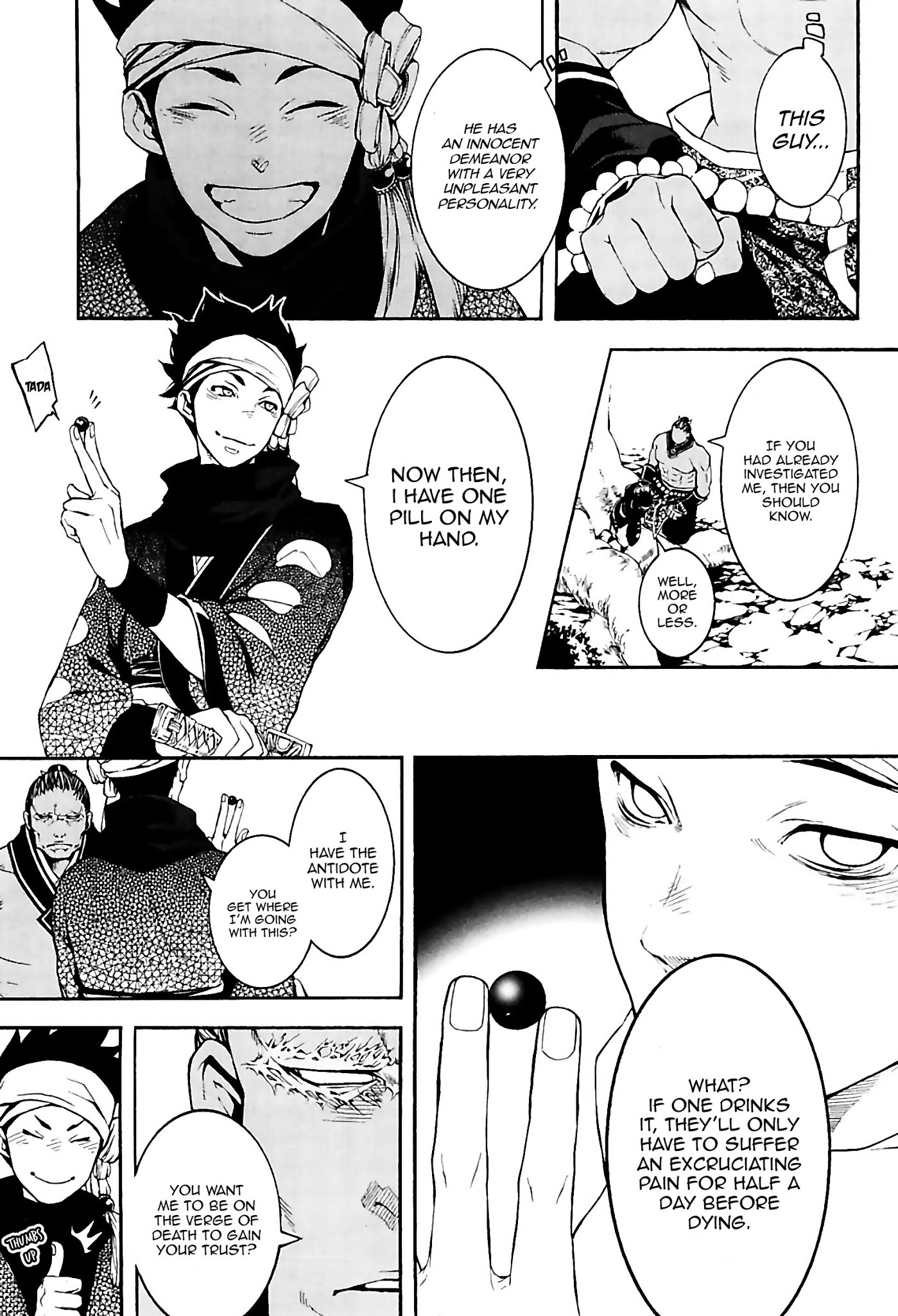 Rengoku ni Warau Chapter 30 page 27 - Chapter 30: The Young Tactician, Scheming Against the Blind Ninja