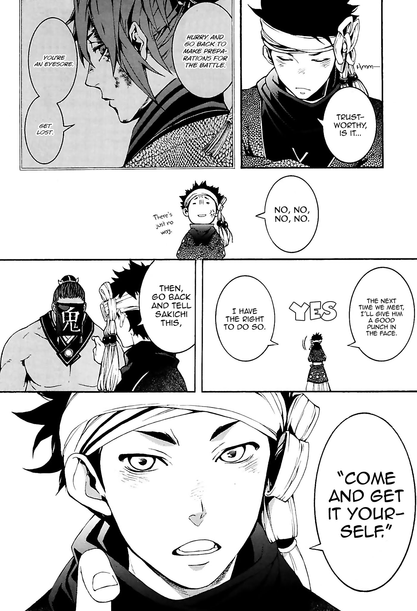 Rengoku ni Warau Chapter 30 page 30 - Chapter 30: The Young Tactician, Scheming Against the Blind Ninja