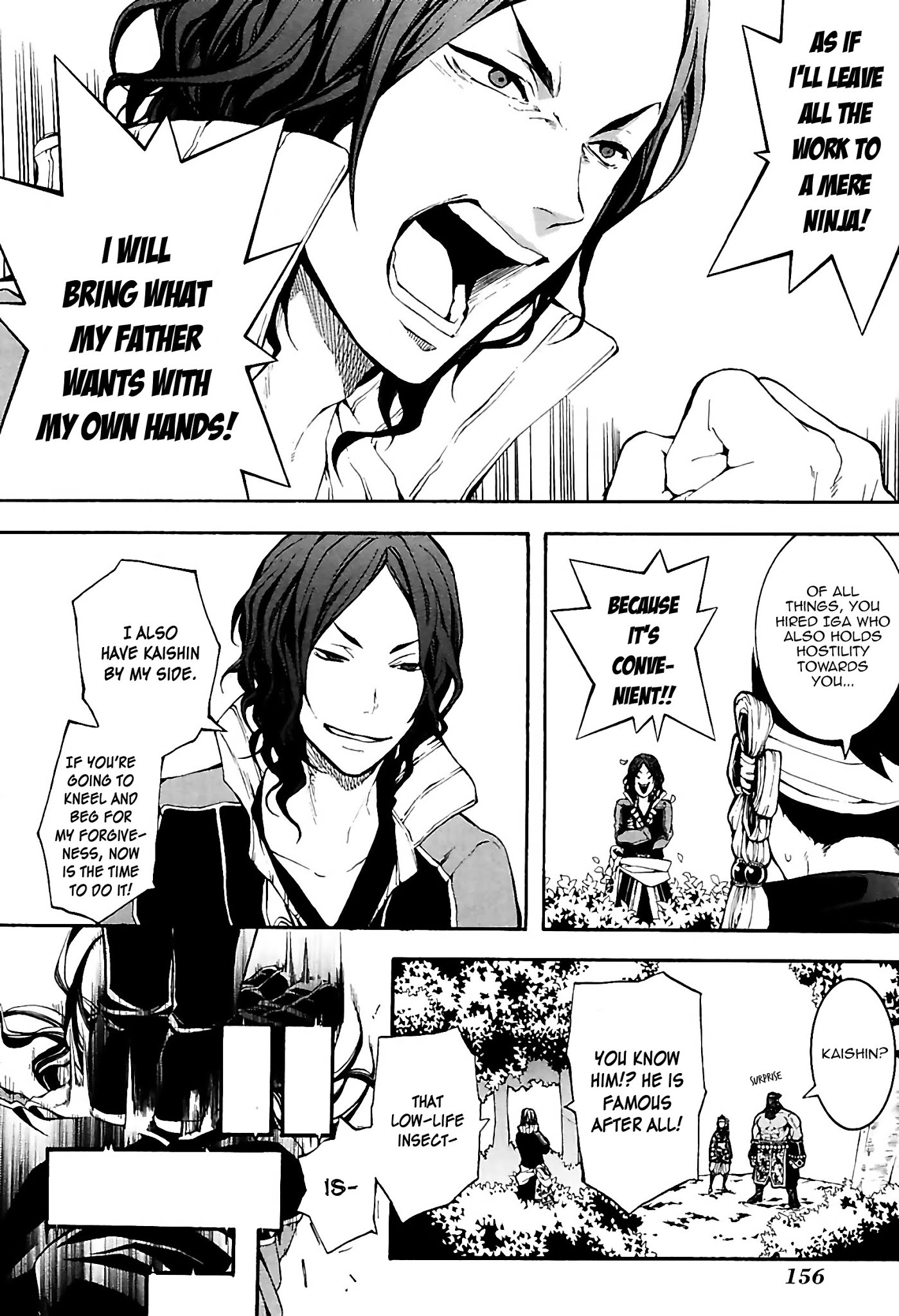 Rengoku ni Warau Chapter 31 page 14 - Chapter 31: Fending Off the Iga Ninjas, Giving an Oni an Iron Club
