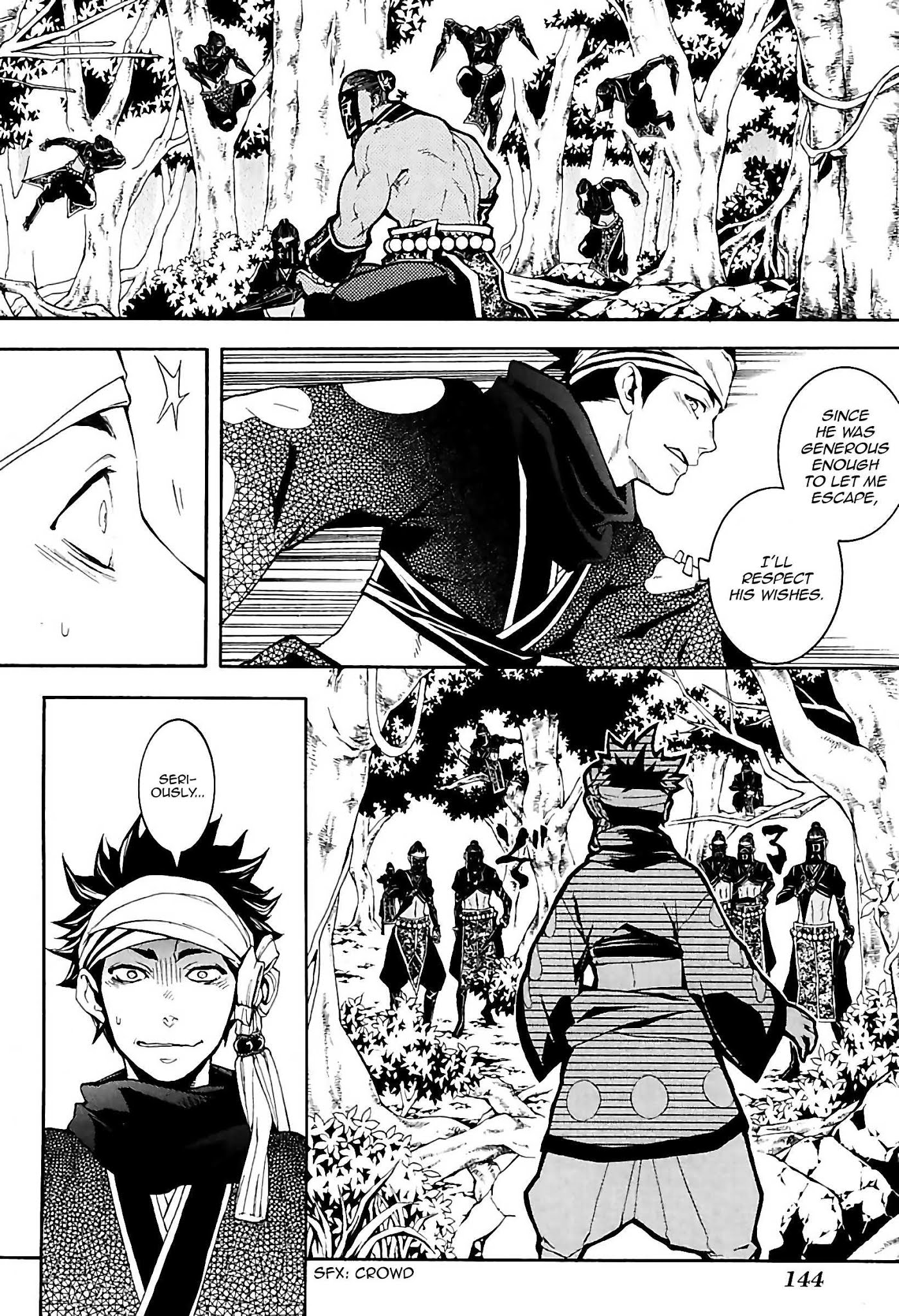 Rengoku ni Warau Chapter 31 page 2 - Chapter 31: Fending Off the Iga Ninjas, Giving an Oni an Iron Club