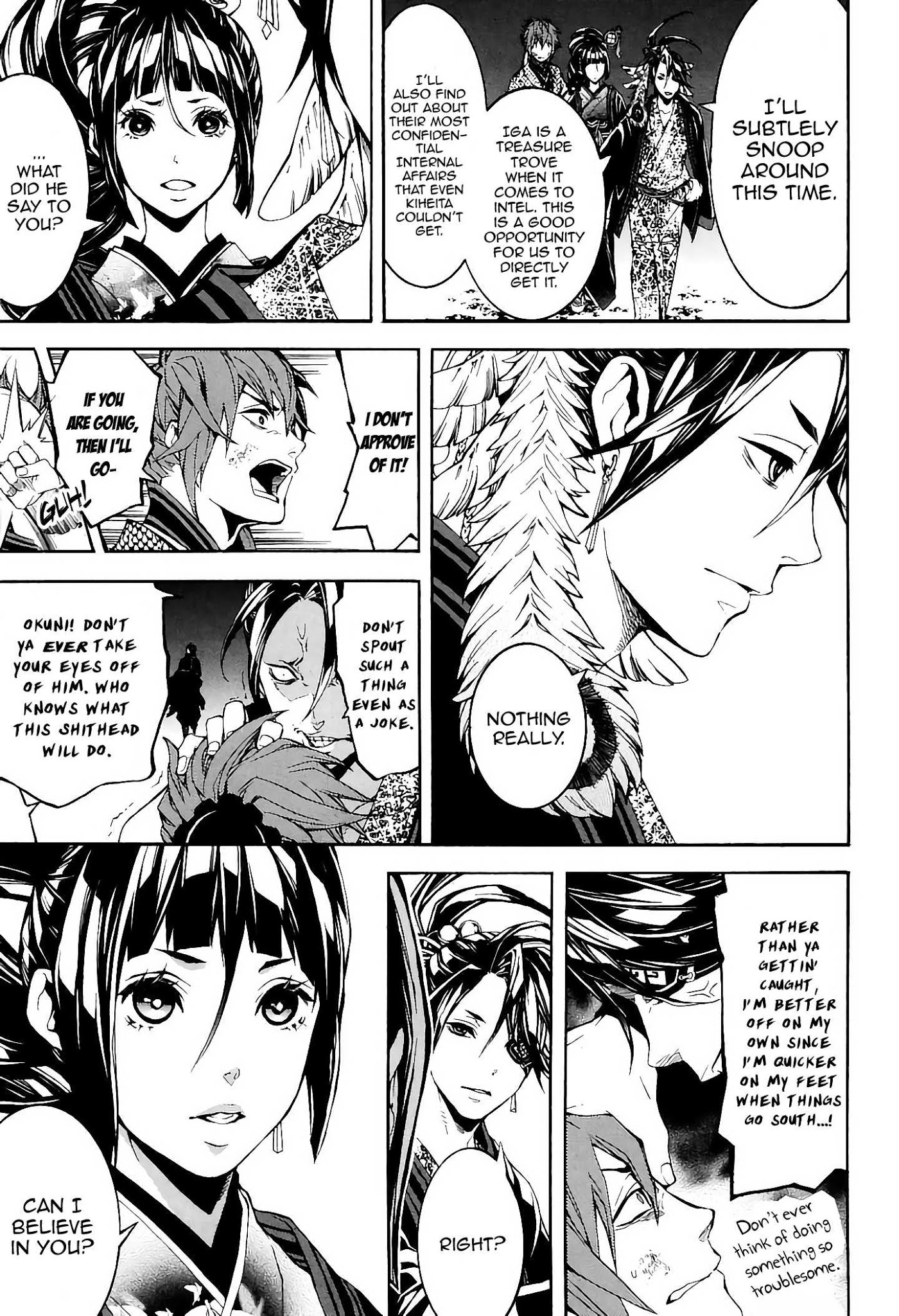 Rengoku ni Warau Chapter 34 page 13 - Chapter 34: The Sworn Siblings, Going their Separate Ways