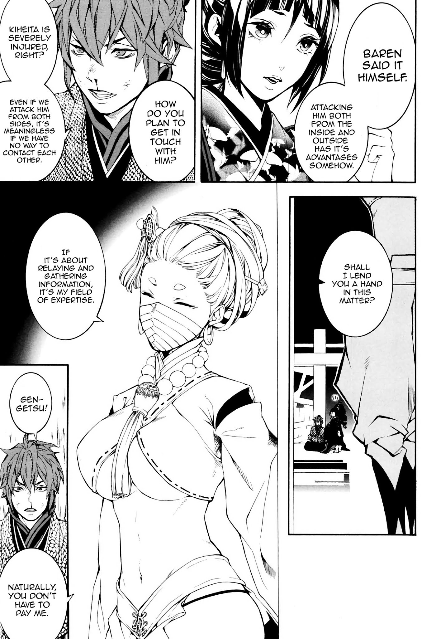 Rengoku ni Warau Chapter 35 page 11 - Chapter 35: Before the War, Wavering Thoughts