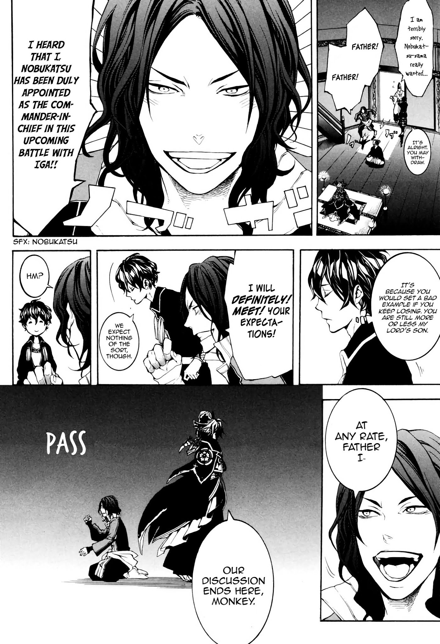 Rengoku ni Warau Chapter 35 page 8 - Chapter 35: Before the War, Wavering Thoughts