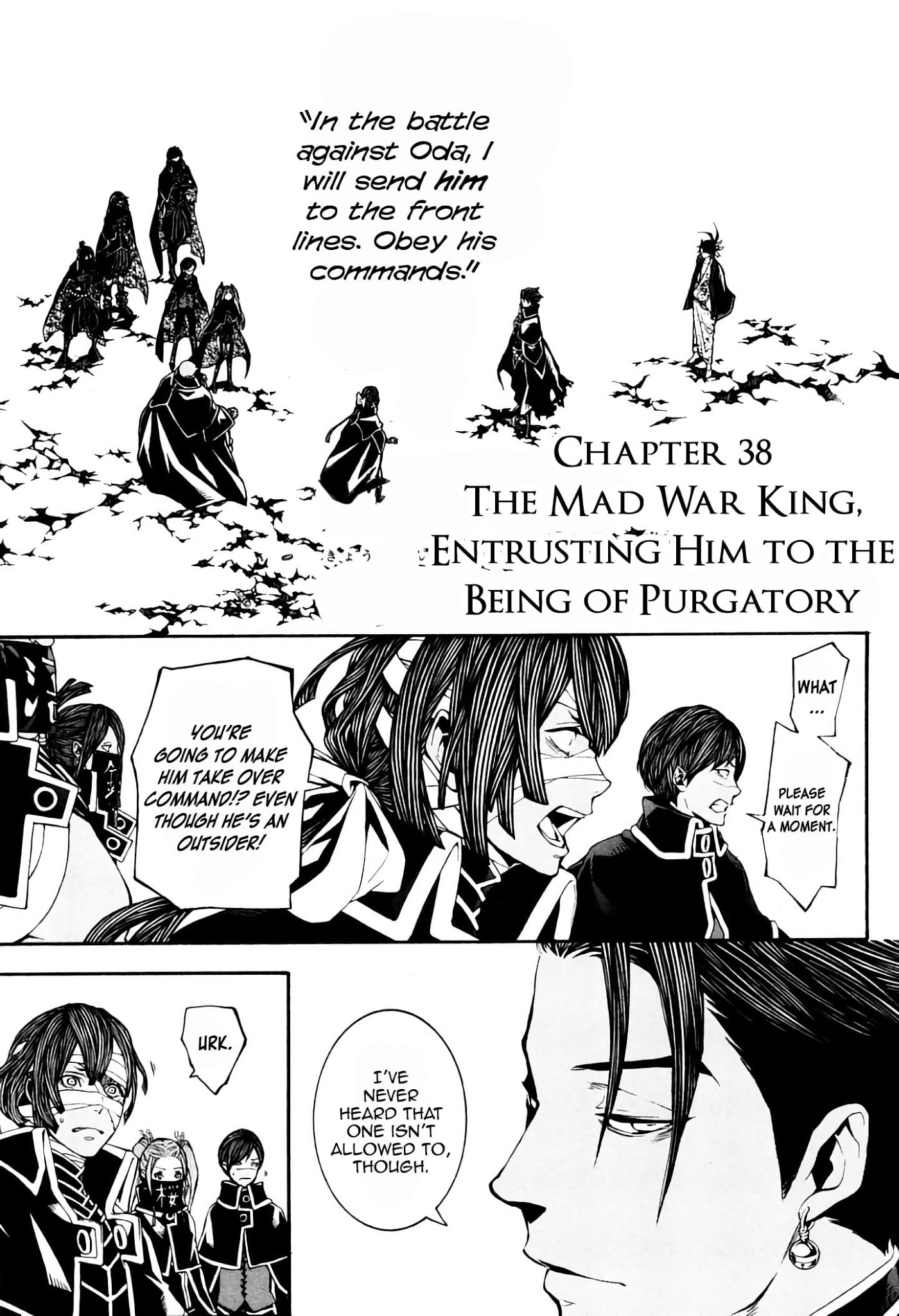 Rengoku ni Warau Chapter 38 page 1 - Chapter 38: The Mad War King, Entrusting Him to the Being of Purgatory