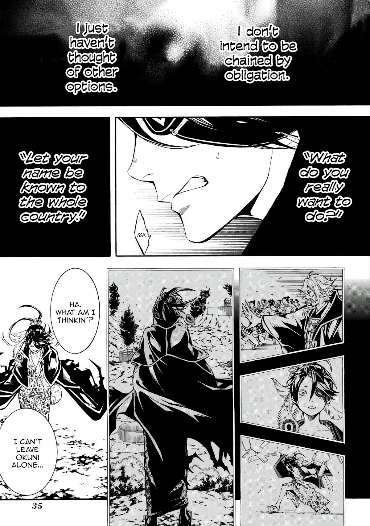 Rengoku ni Warau Chapter 41 page 35 - Chapter 41: People of Iga, A Moment of Rest