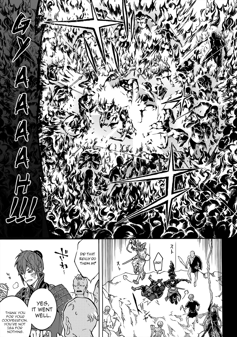 Rengoku ni Warau Chapter 53 page 27 - Chapter 53: The Simple Fellow, Scattering Through the Bursting Flames