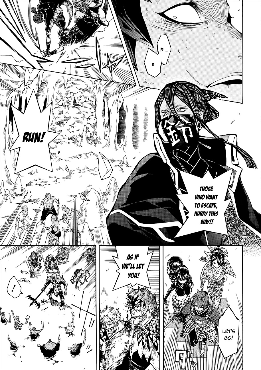 Rengoku ni Warau Chapter 53 page 37 - Chapter 53: The Simple Fellow, Scattering Through the Bursting Flames