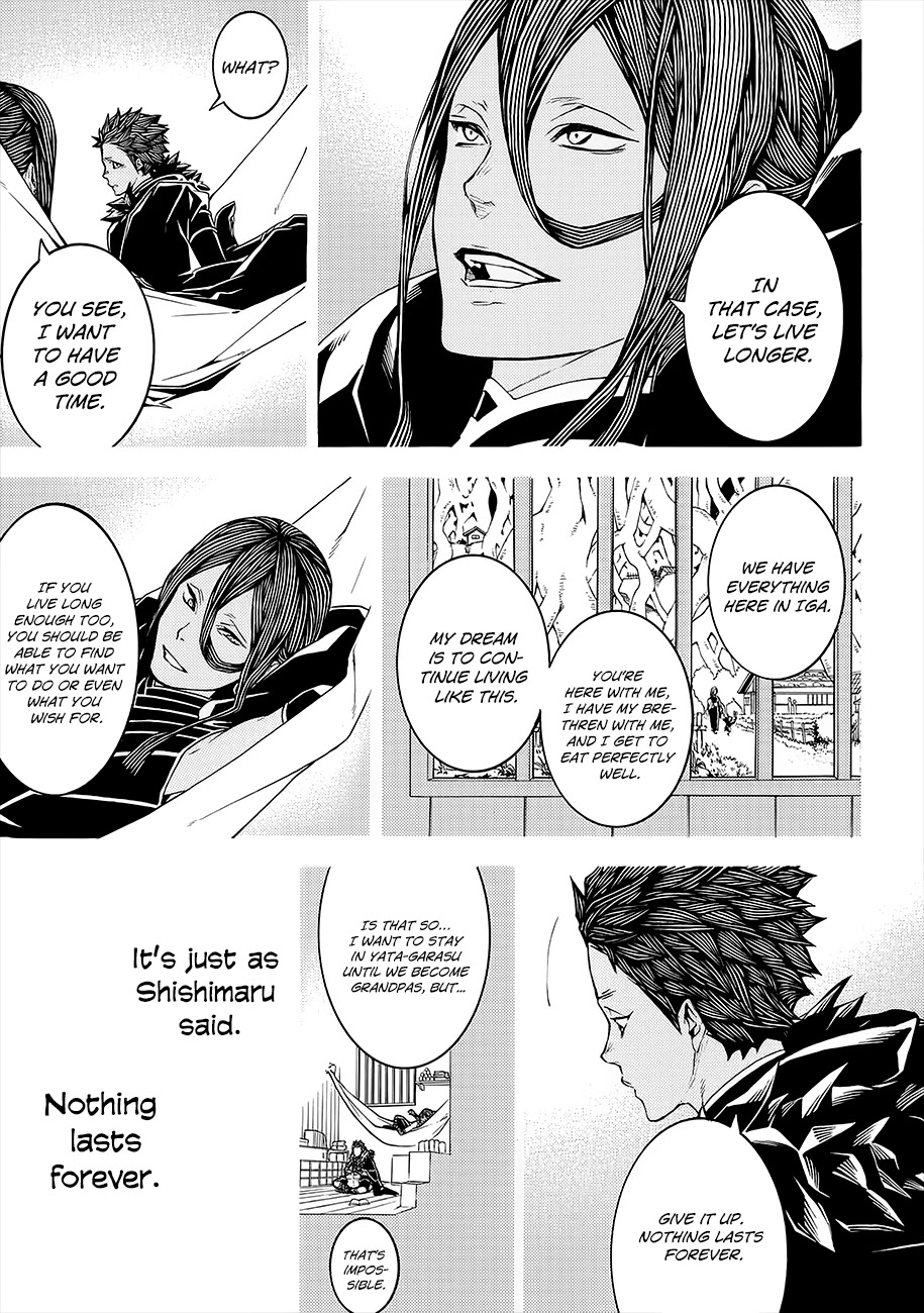 Rengoku ni Warau Chapter 53 page 49 - Chapter 53: The Simple Fellow, Scattering Through the Bursting Flames