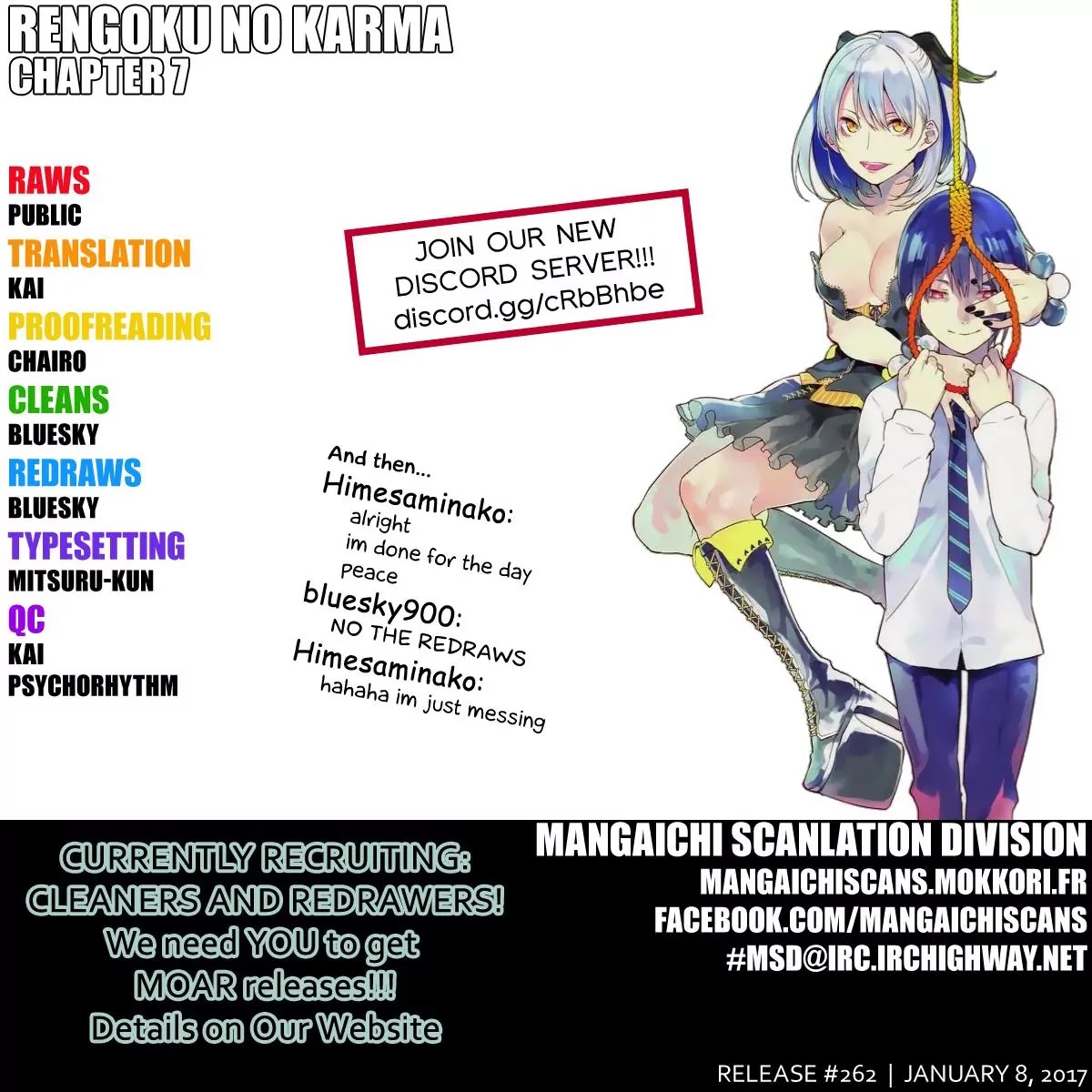 Rengoku no Karma Chapter 7 page 1 - Chapter 7: High Schooler 7