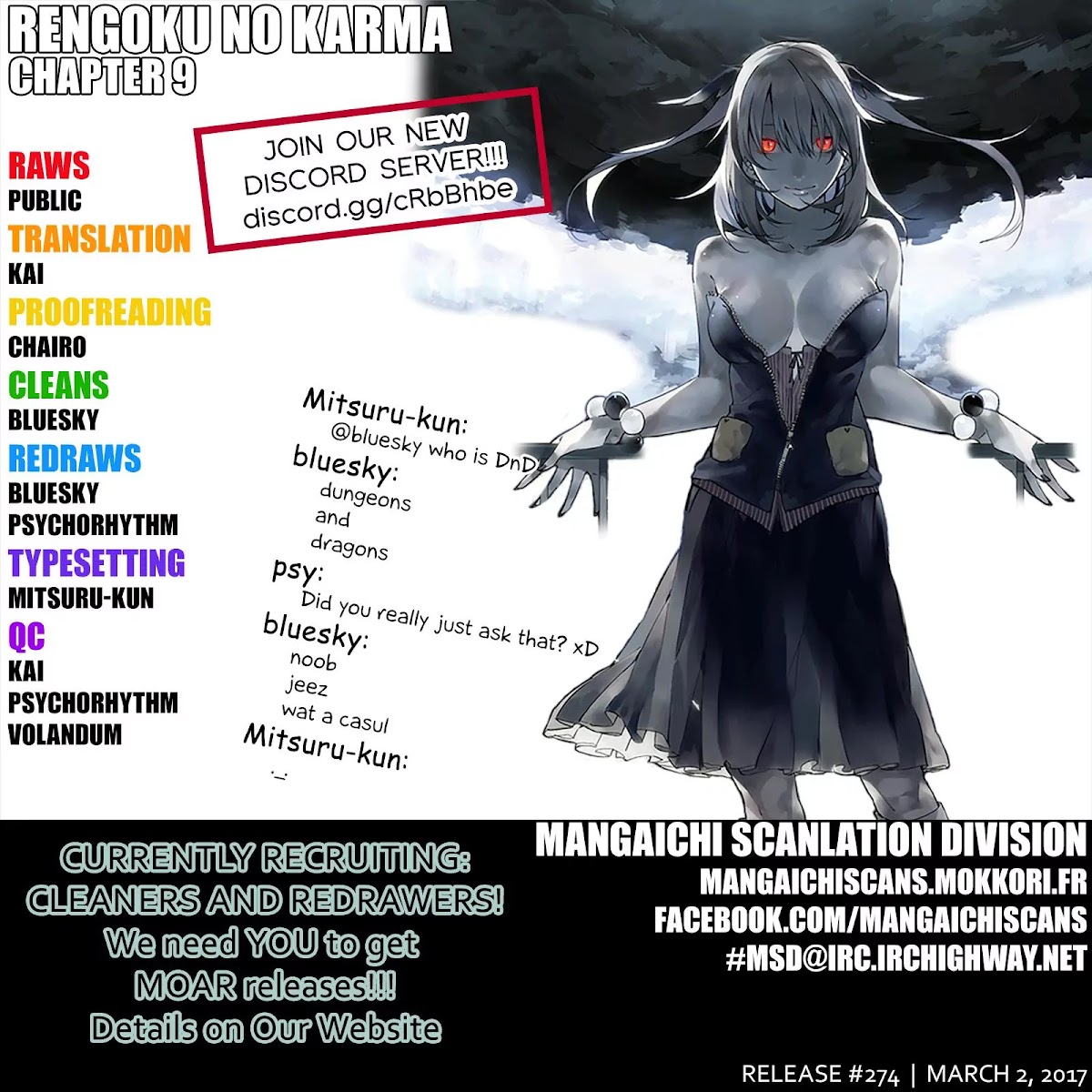 Rengoku no Karma Chapter 9 page 1 - Chapter 9: High Schooler 9