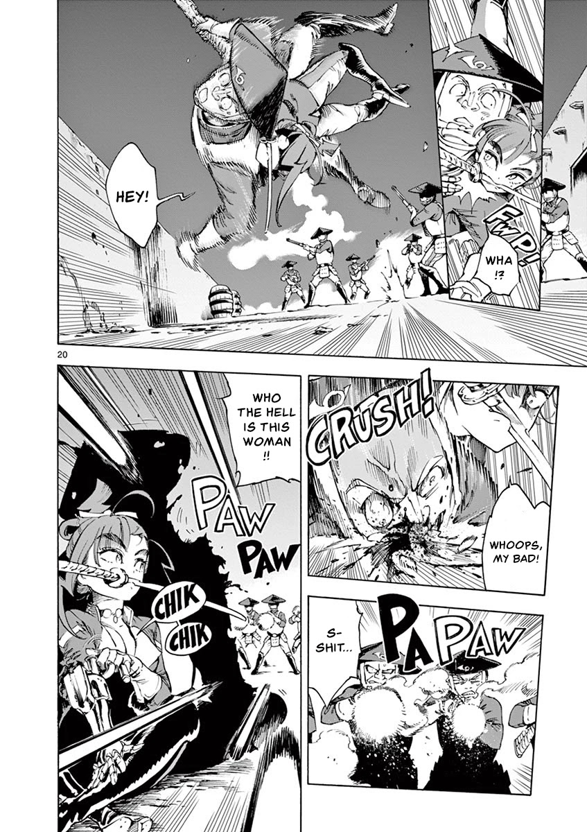 Renjou Desperado Chapter 15 page 20 - Chapter 15: Lovelornness at the Samurai Fort: Second Scene