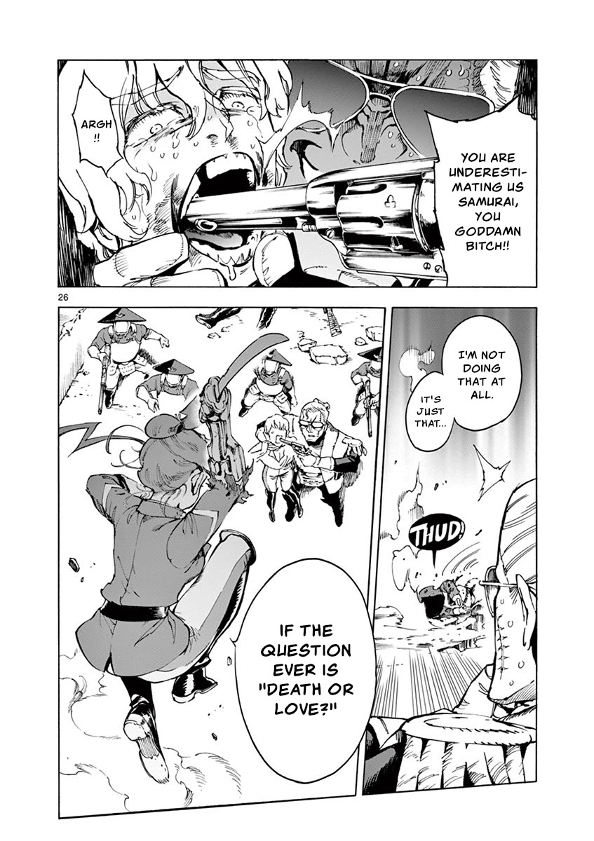 Renjou Desperado Chapter 15 page 26 - Chapter 15: Lovelornness at the Samurai Fort: Second Scene