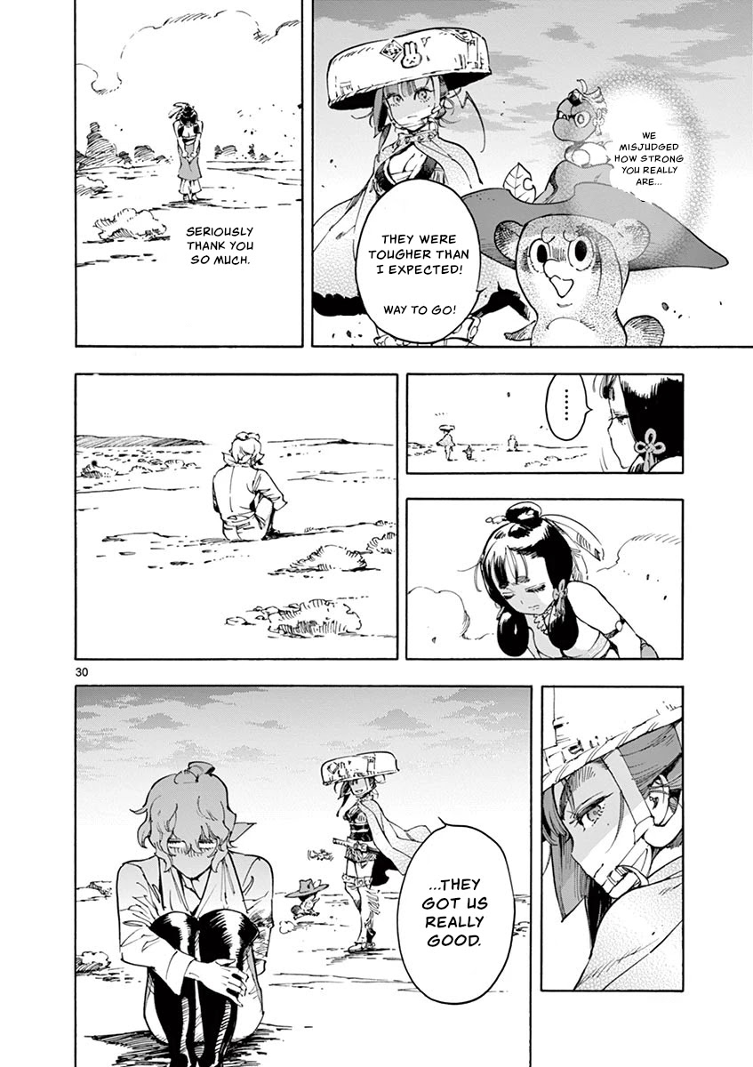 Renjou Desperado Chapter 16 page 29 - Chapter 16: Lovelornness at the Samurai Fort: Final Scene