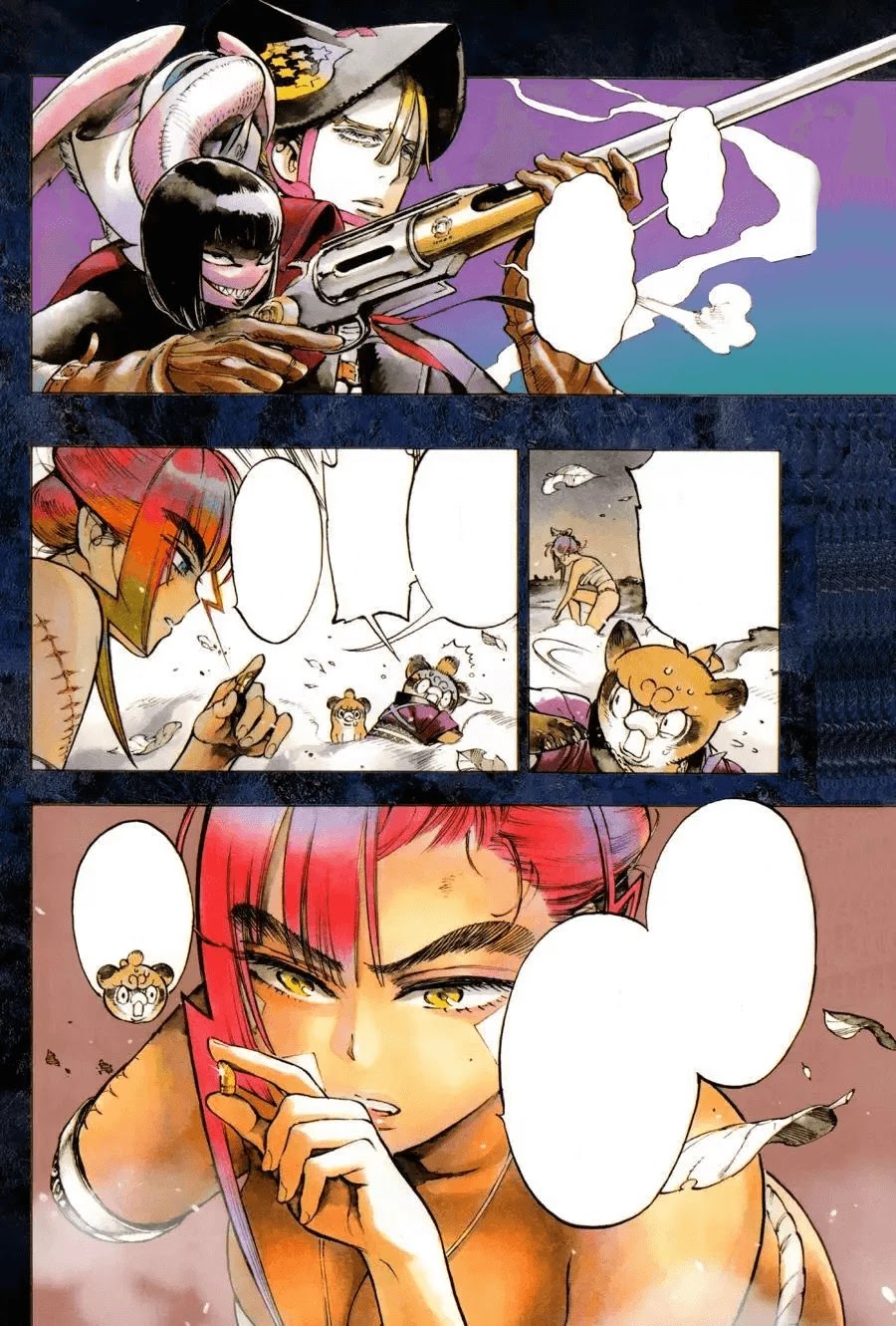 Renjou Desperado Chapter 16 page 34 - Chapter 16: Lovelornness at the Samurai Fort: Final Scene