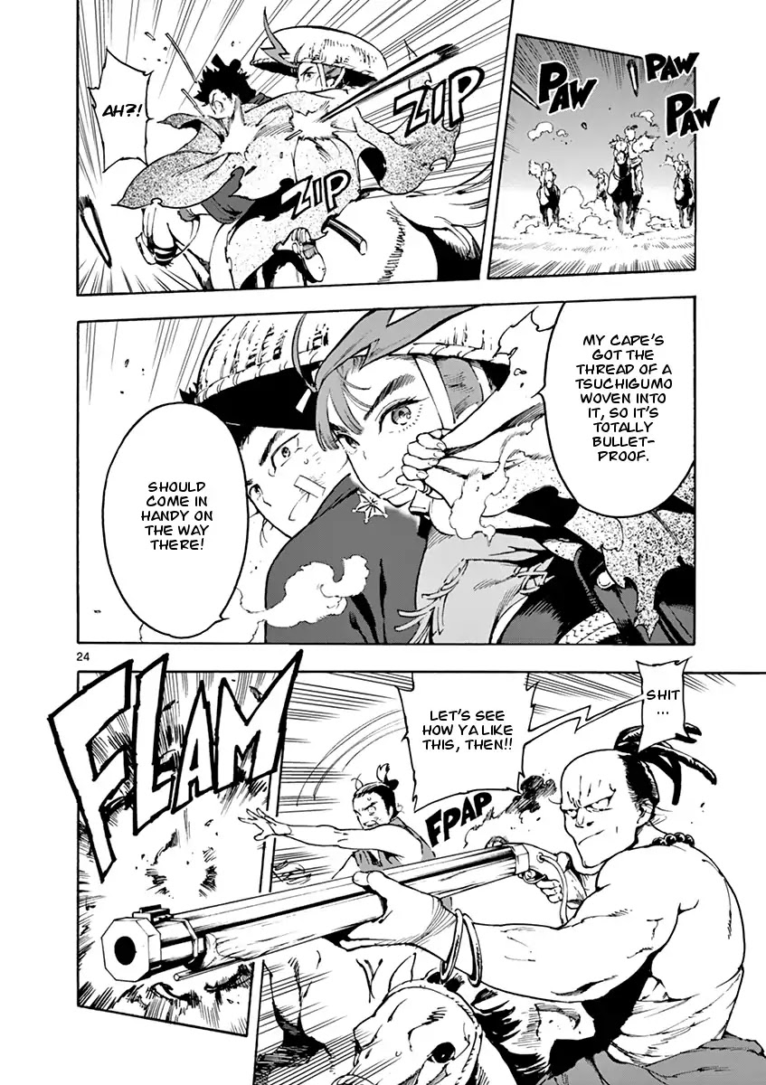 Renjou Desperado Chapter 2 page 24 - Chapter 2: The Girl and The Villain, Twenty Mile Race