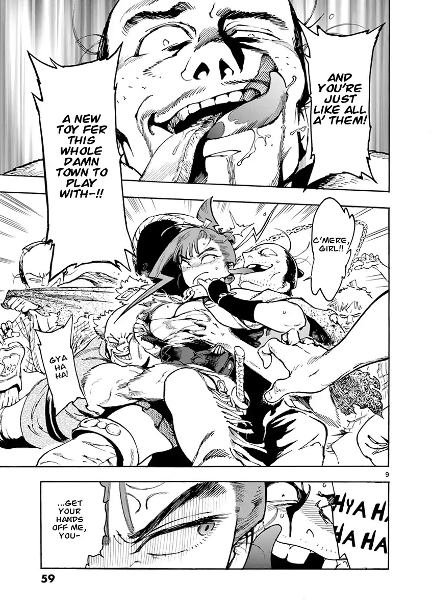 Renjou Desperado Chapter 2 page 9 - Chapter 2: The Girl and The Villain, Twenty Mile Race