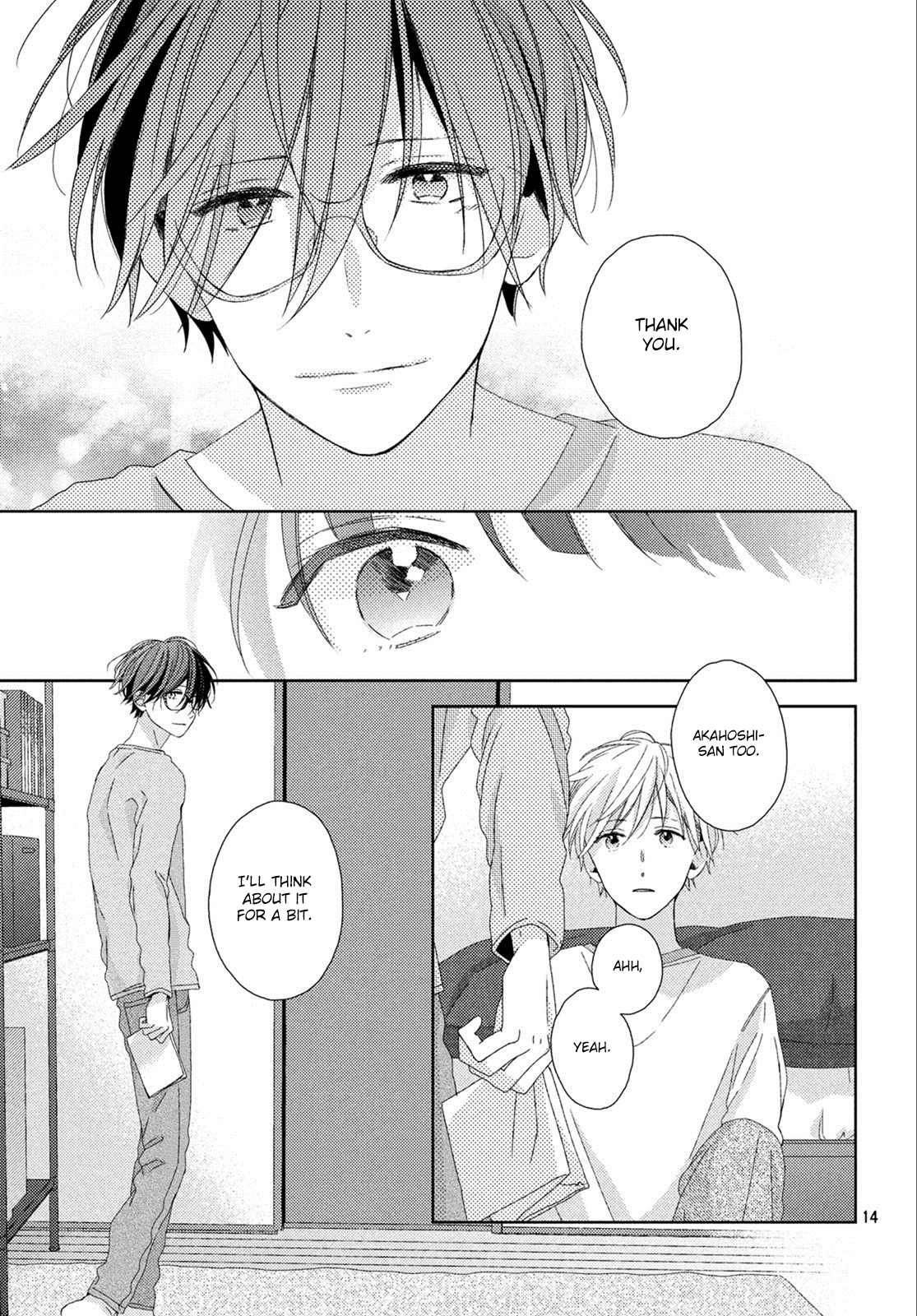 Renzu-Sou no Sankaku Chapter 12 page 13 - Chapter 12: determination and smile