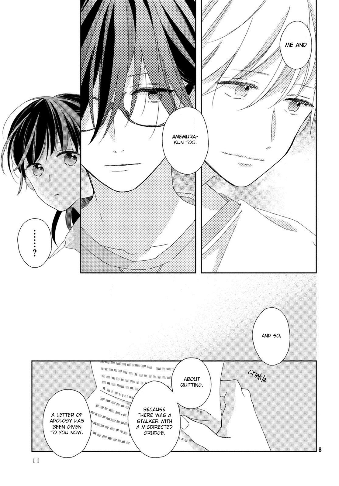 Renzu-Sou no Sankaku Chapter 12 page 7 - Chapter 12: determination and smile
