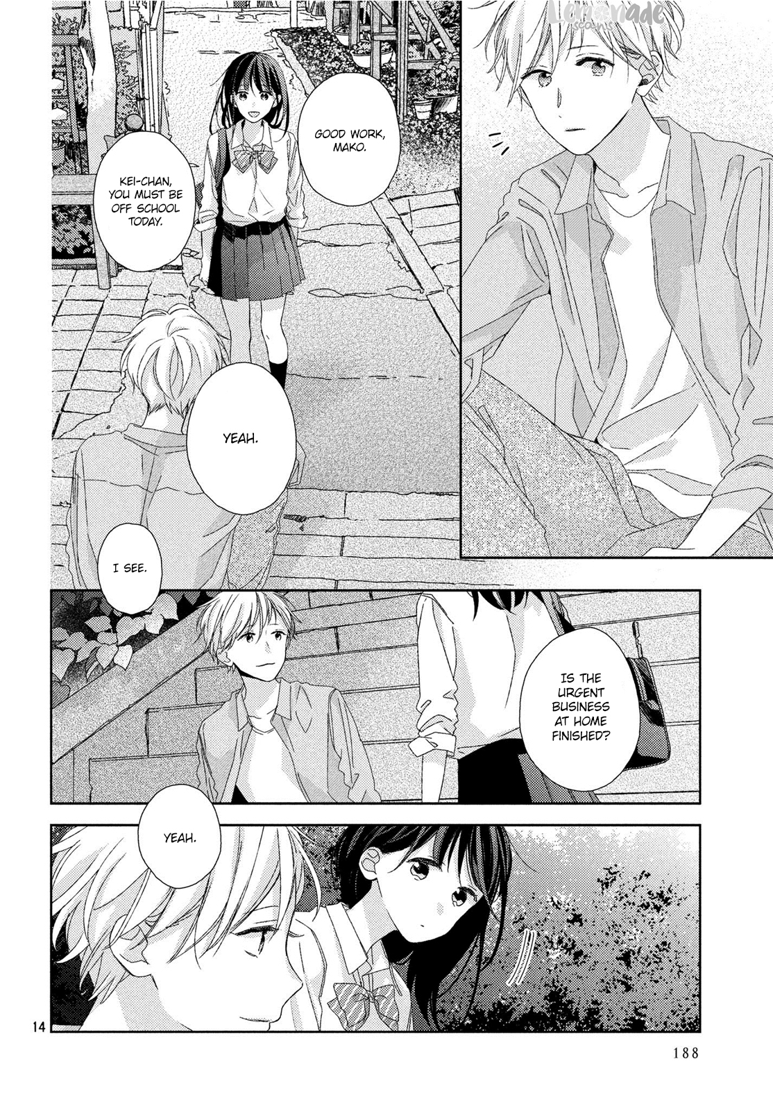 Renzu-Sou no Sankaku Chapter 13 page 15 - Chapter 13: Farewell Kiss