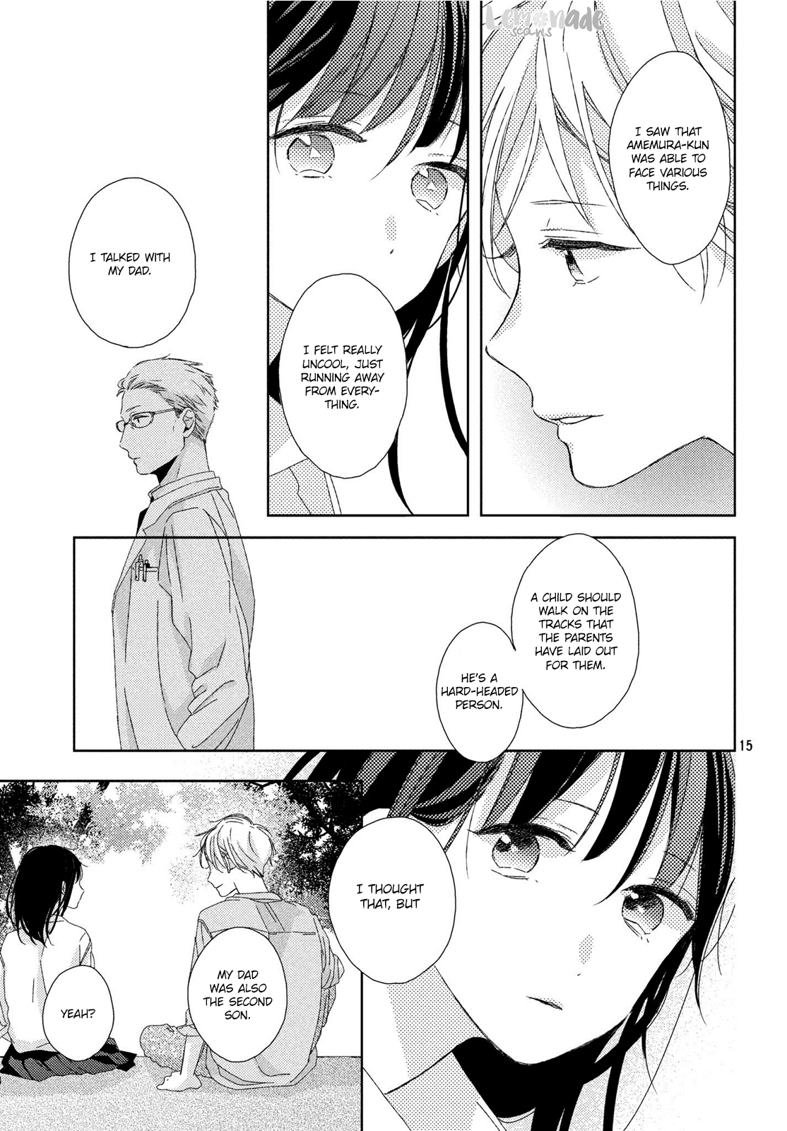 Renzu-Sou no Sankaku Chapter 13 page 16 - Chapter 13: Farewell Kiss