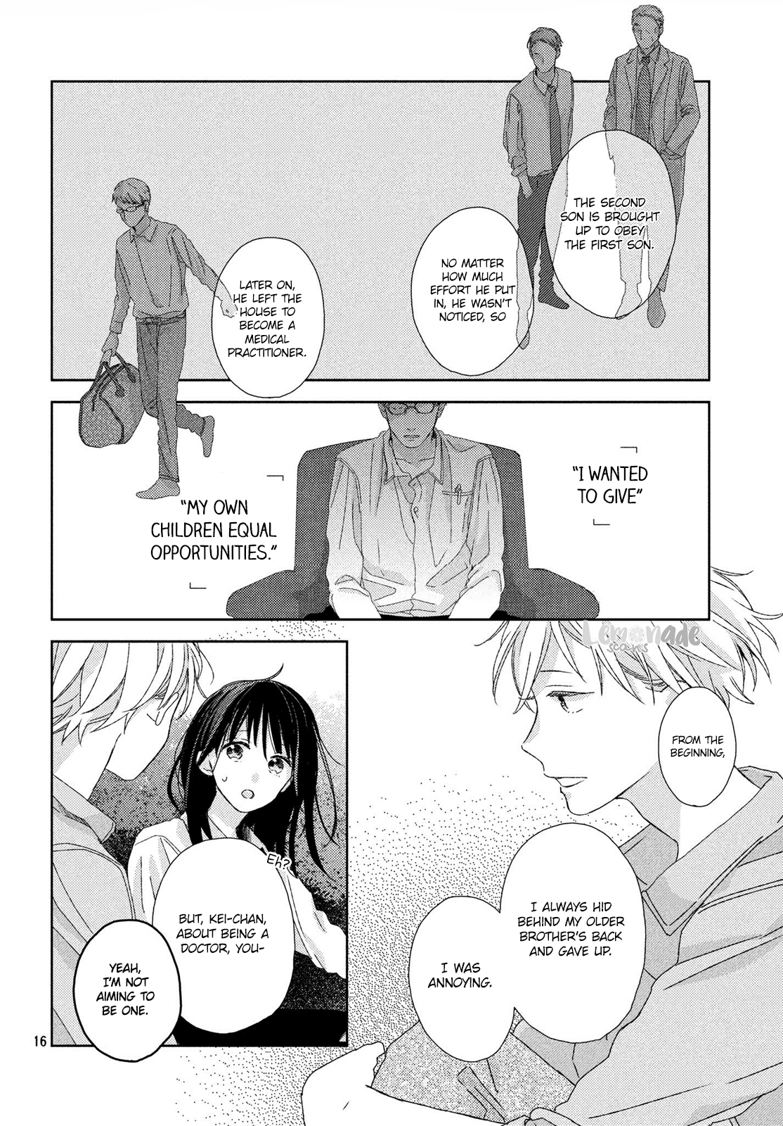 Renzu-Sou no Sankaku Chapter 13 page 17 - Chapter 13: Farewell Kiss