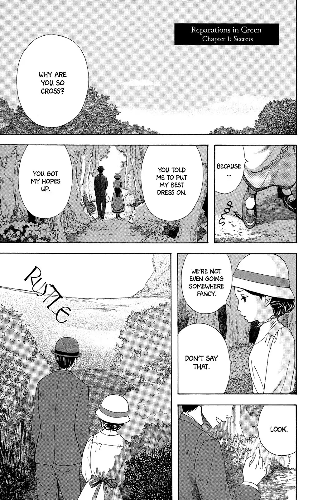 Reparations in Green Chapter 1 page 7 - Chapter 1: Secrets