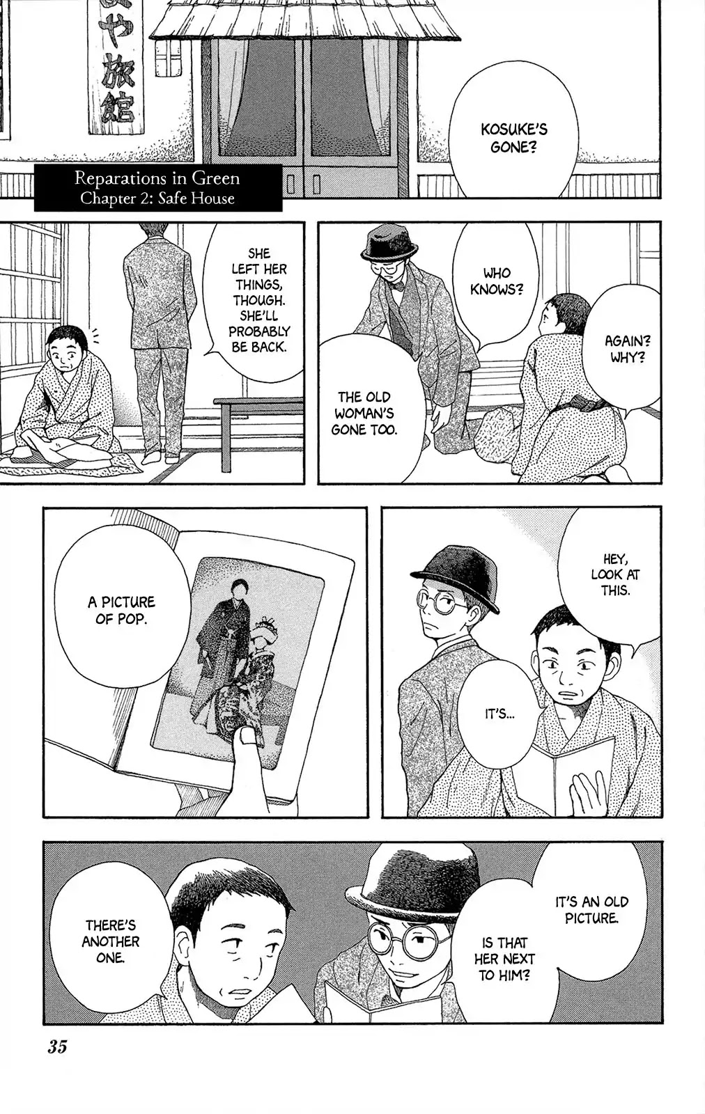 Reparations in Green Chapter 2 page 2 - Chapter 2: Safe House