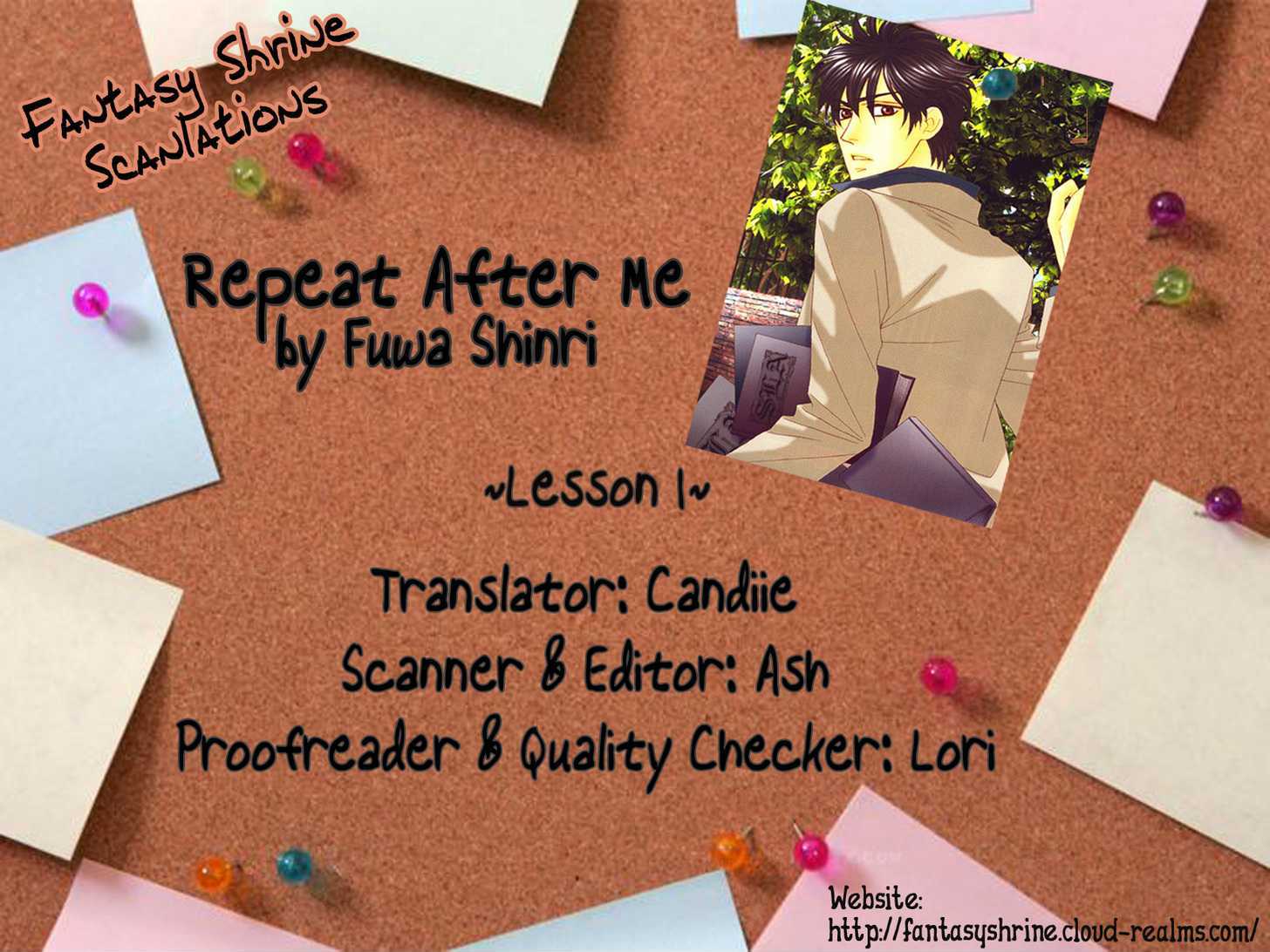 Repeat After Me? Chapter 1 page 3 - Chapter 1: Lesson 1