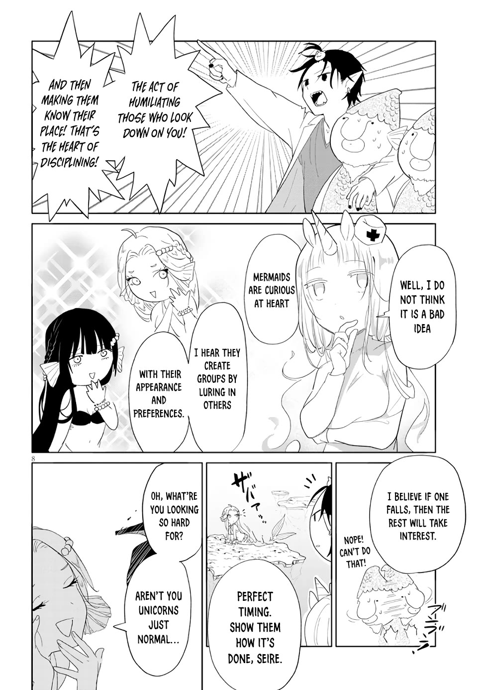Repopulating the Dungeon Depleted of Monsters Chapter 7 page 8 - Chapter 7: How to discipline mermaids
