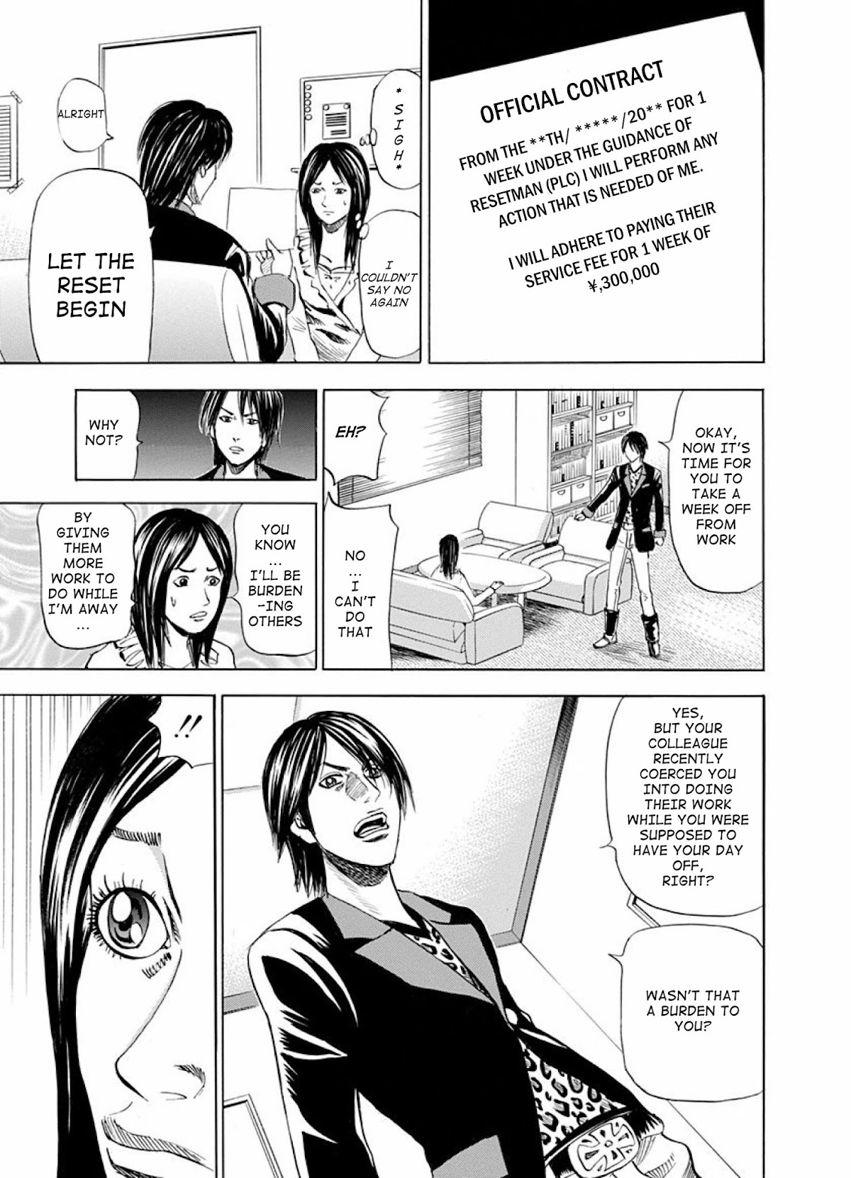 Reset Man Chapter 7 page 9 - Chapter 7: Reset: The Woman Who Can't Say No