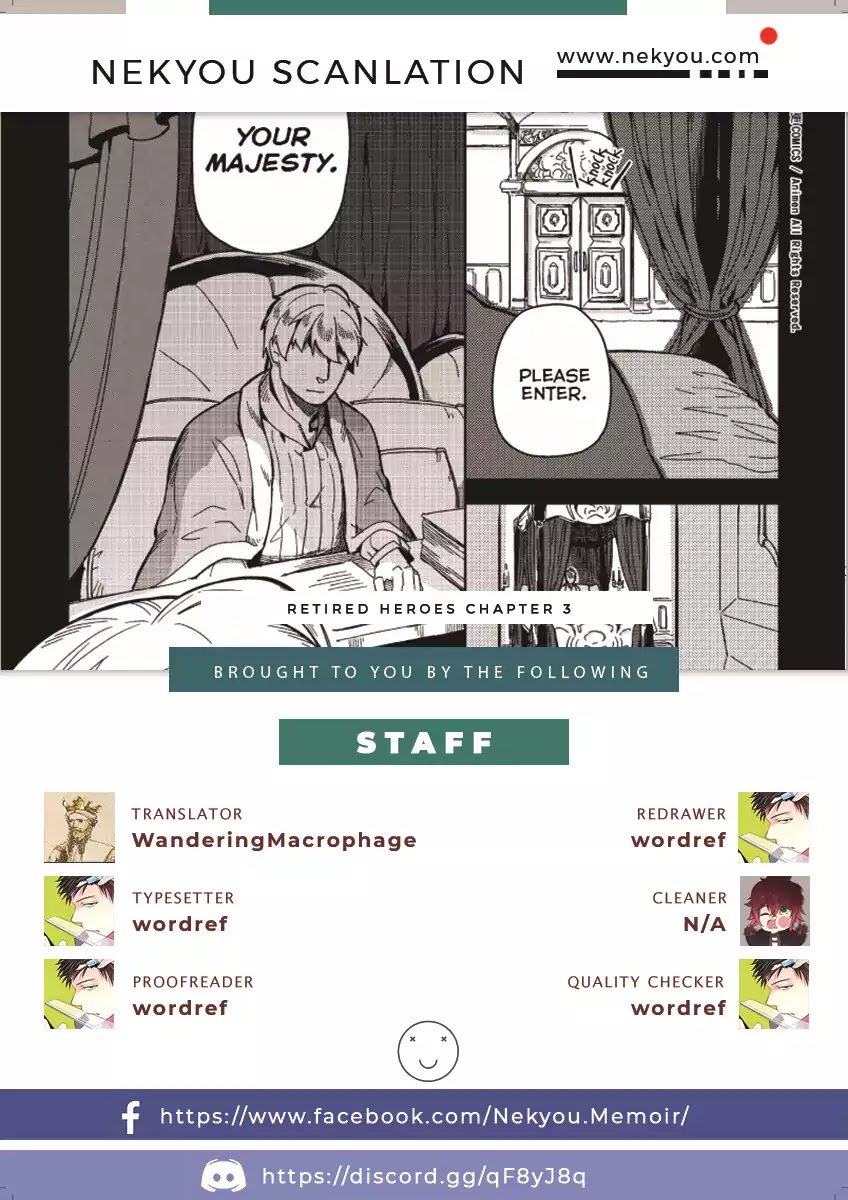 Retired Heroes Chapter 3 page 2 - Chapter 3: A Child’s Education Cannot Wait