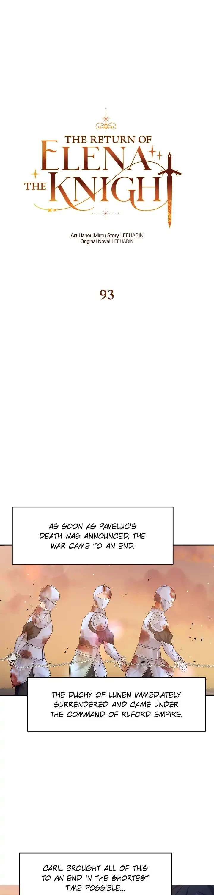 Return of the Female Knight Chapter 93 page 1 - Chapter 93