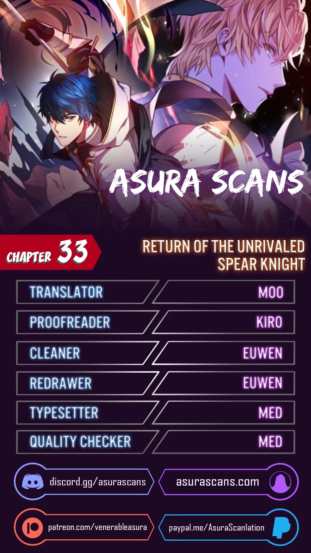 Return of the Legendary Spear Knight Chapter 33 page 1 - Chapter 33