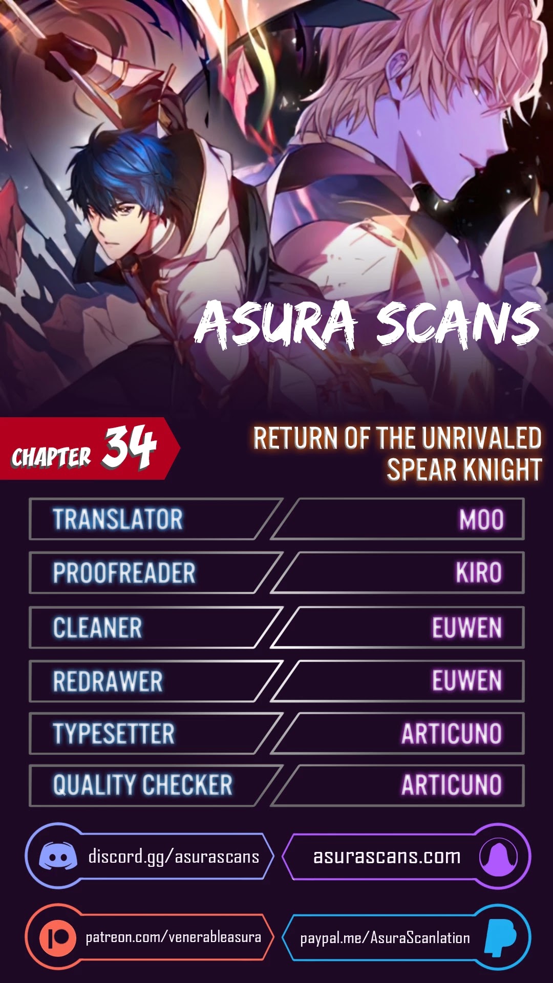 Return of the Legendary Spear Knight Chapter 34 page 1 - Chapter 34