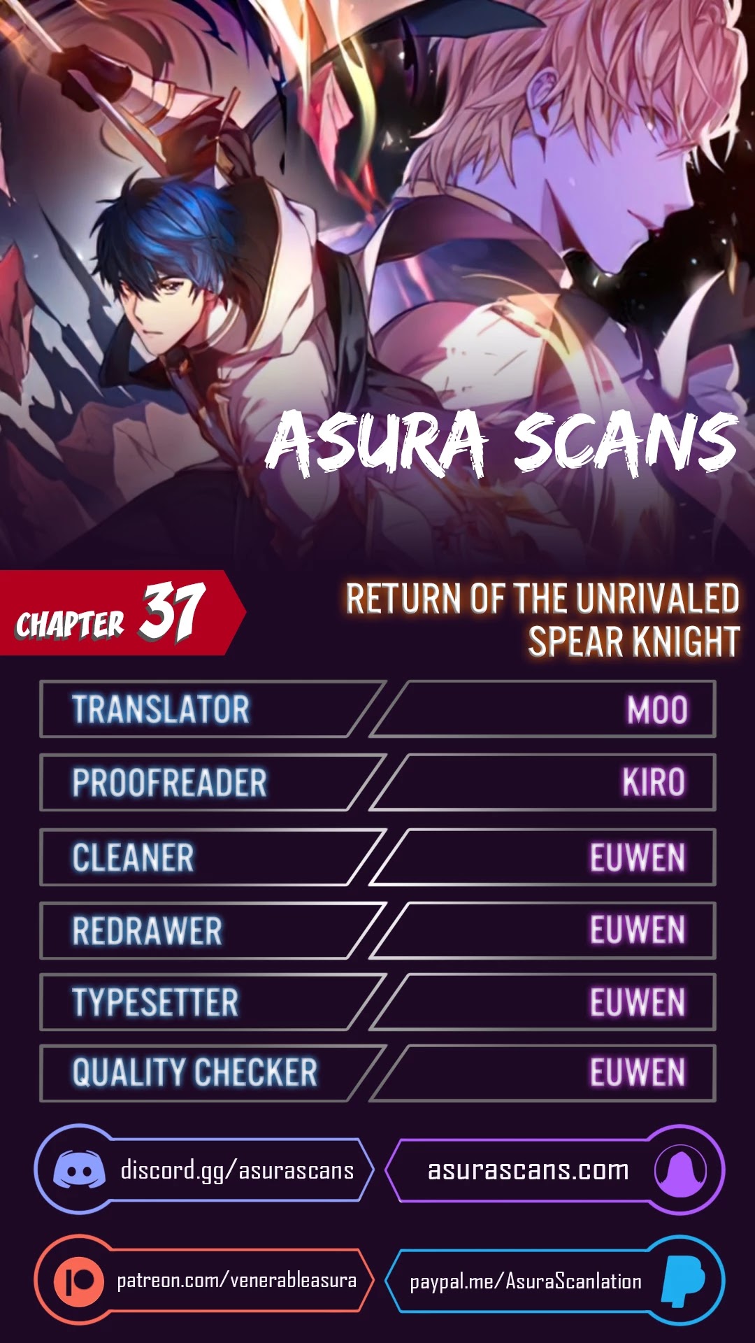 Return of the Legendary Spear Knight Chapter 37 page 1 - Chapter 37
